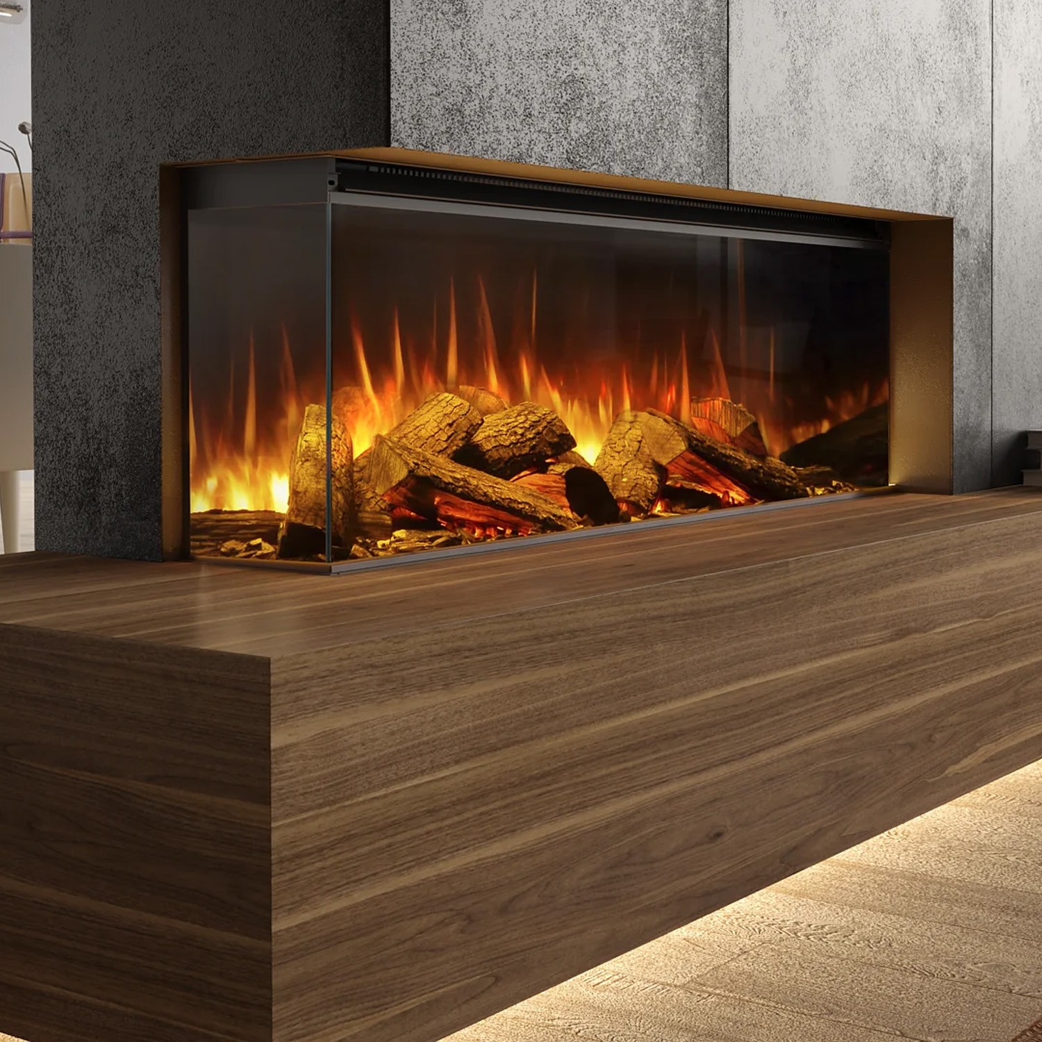 La Nordica Lumen 1200 LED Elektrokamin Stein