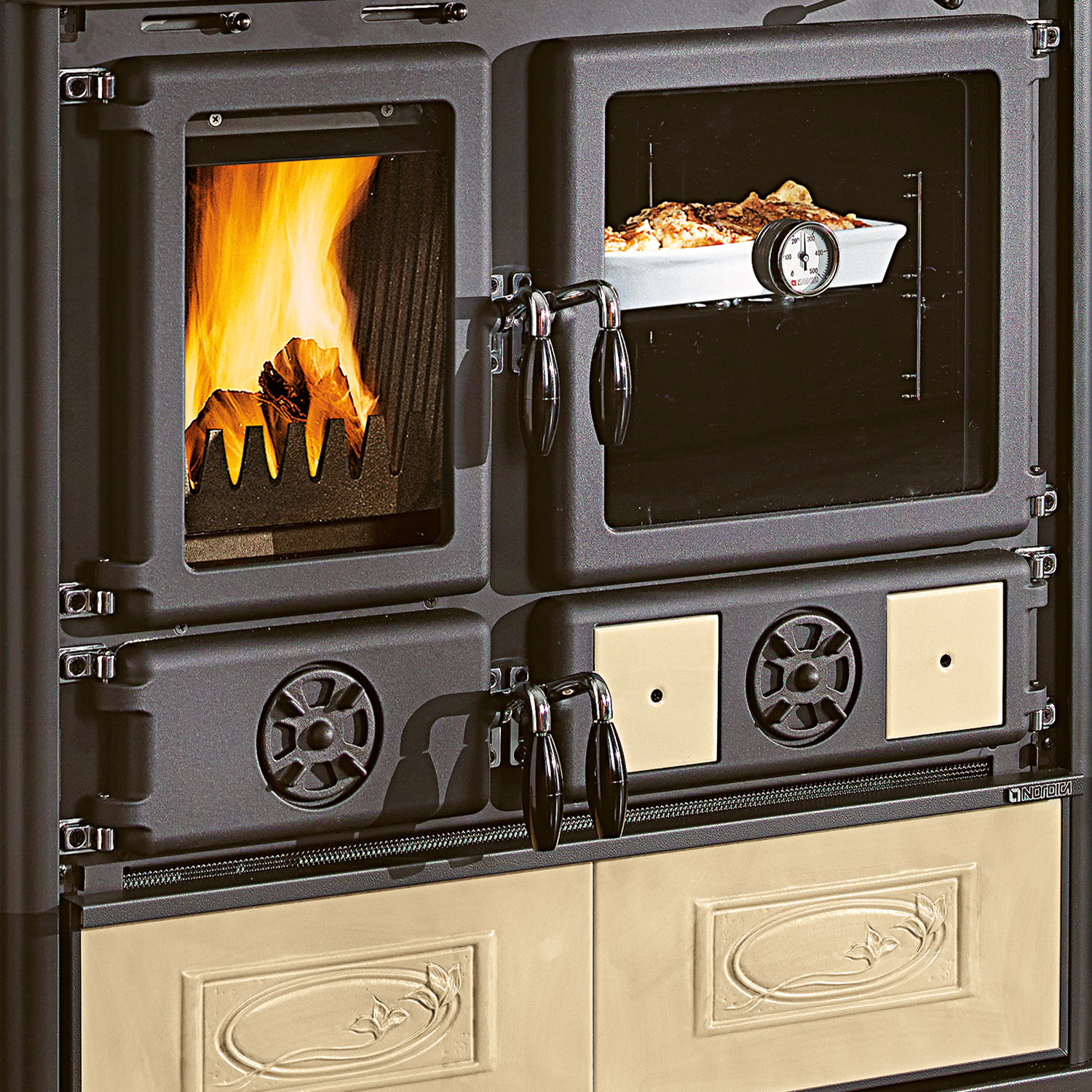 La Nordica Rosa 16 Küchenofen Ceramica Liberty Panna