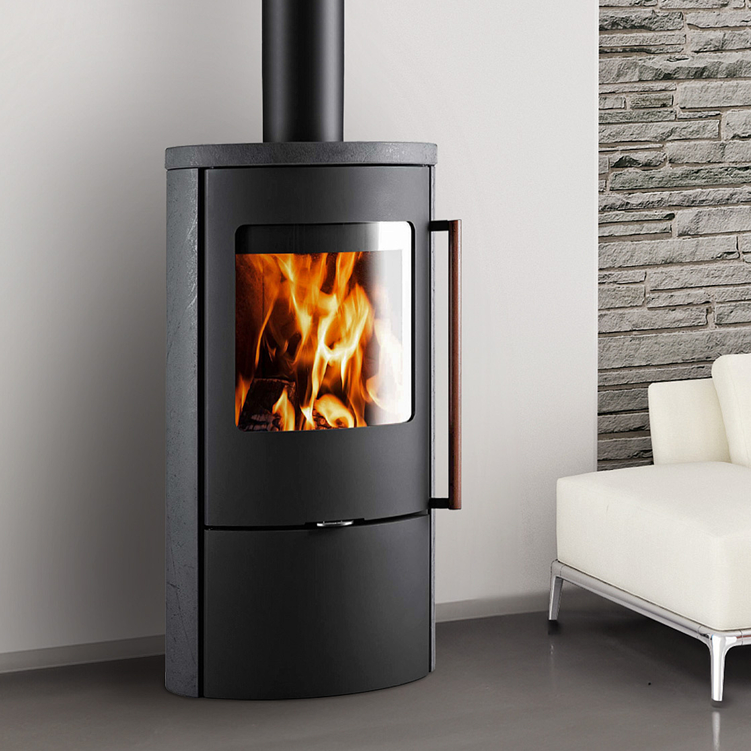 Novaline Carino SK Black Forest Kaminofen