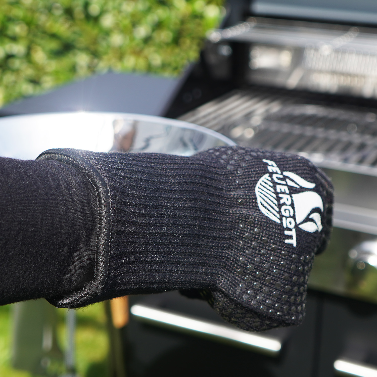 FEUERGOTT Grillhandschuhe silikonbeschichtet