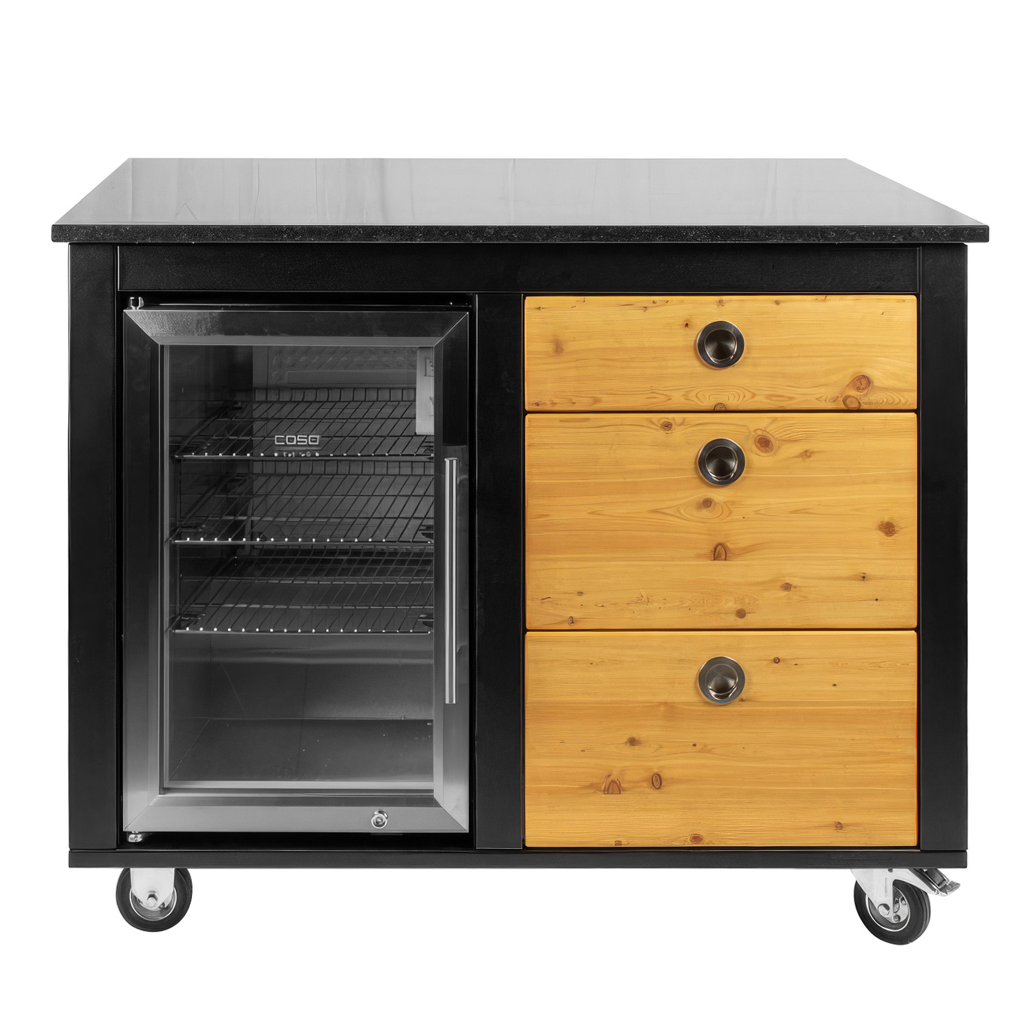 Der Merklinger Outdoormodul Maria Kühlschrank links Der Merklinger Outdoormodul Maria Kühlschrank links