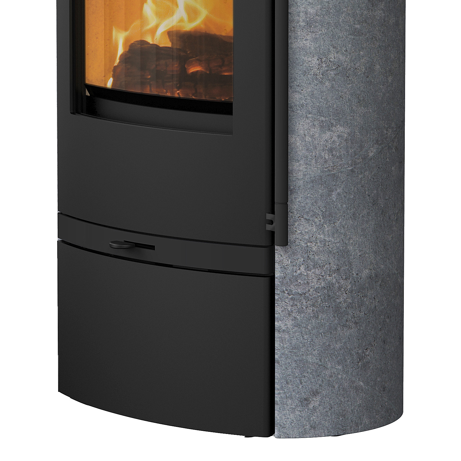 Lotus Jubilee 25 Kaminofen Stahl Schwarz / Speckstein, DIBt