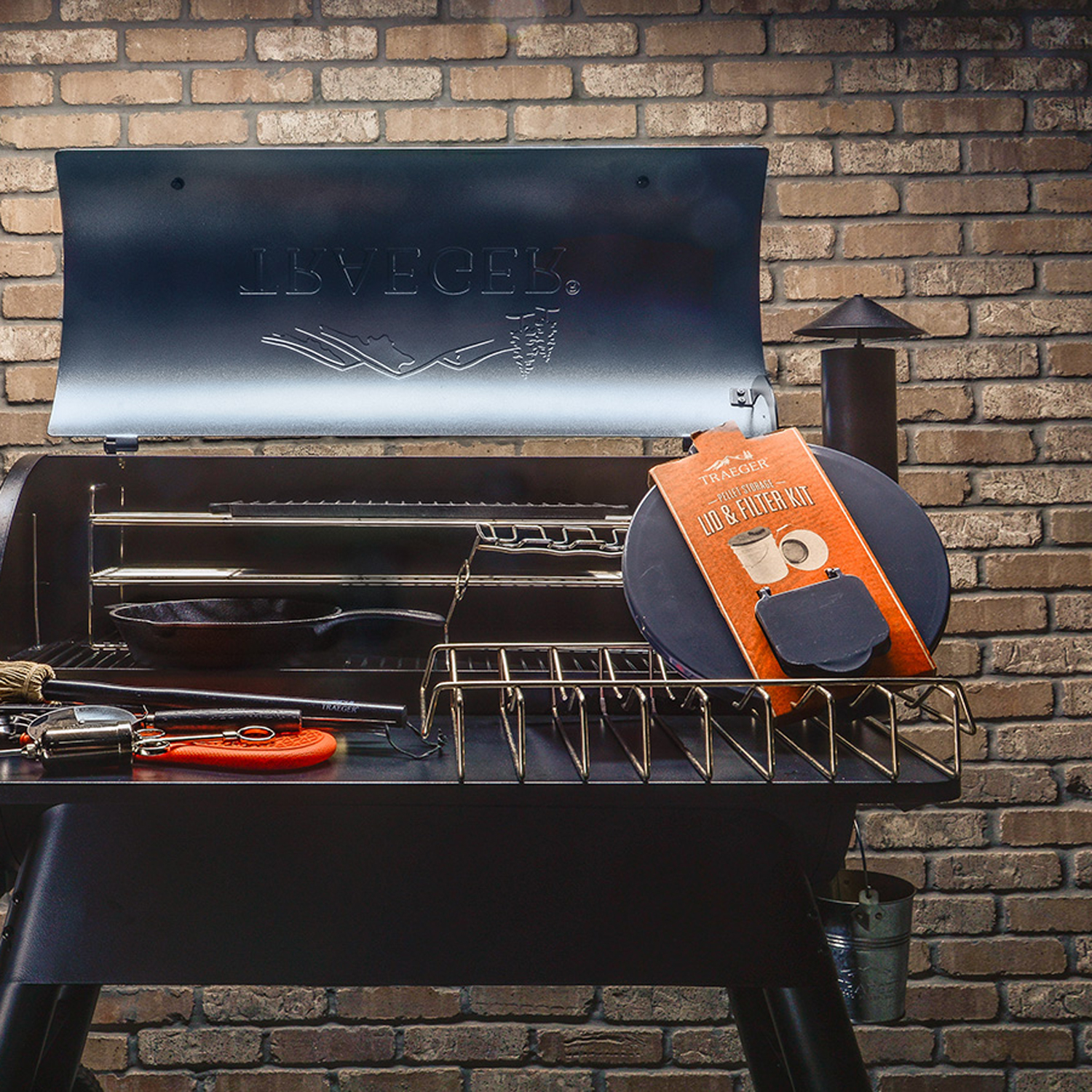 Traeger Deckel & Filter Kit für Pellet Aufbewahrungseimer Traeger Deckel & Filter Kit für Pellet Aufbewahrungseimer