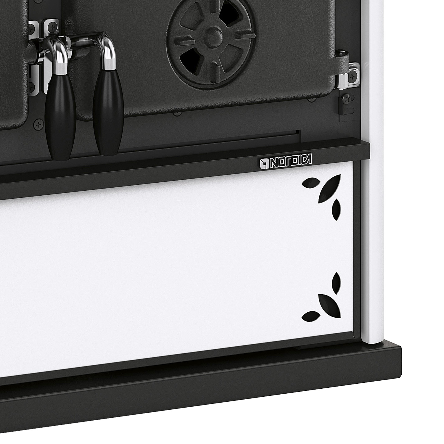 La Nordica Rosetta SX.16 Steel Küchenofen Stahl Weiss gesprenkelt