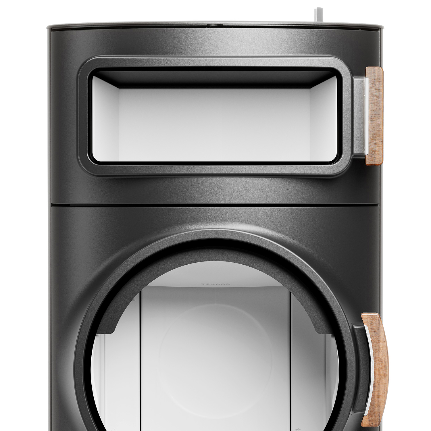 Austroflamm Clou Xtra Back Kaminofen Stahl Gussgrau + 1 m³ Kaminholz gratis