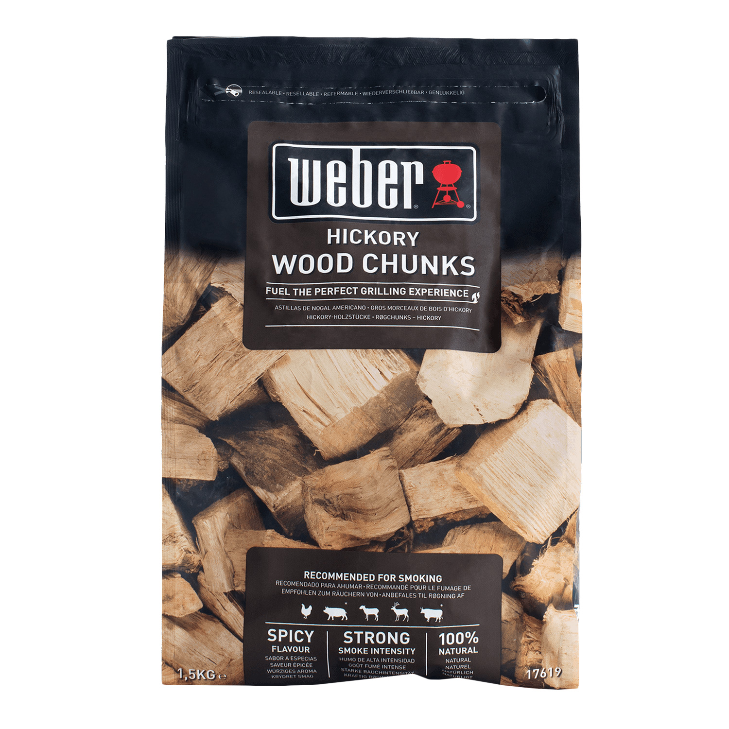 Weber Wood Chunks Hickory 1,5 kg Weber Wood Chunks Hickory 1,5 kg