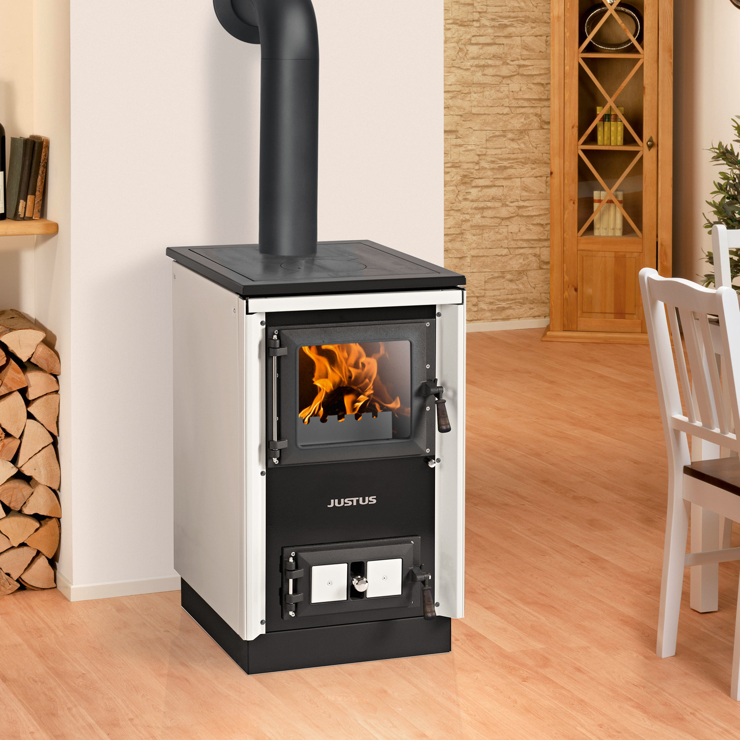 Justus Rustico-50 2.0 Küchenofen Weiß Justus Rustico-50 2.0 Küchenofen Weiß