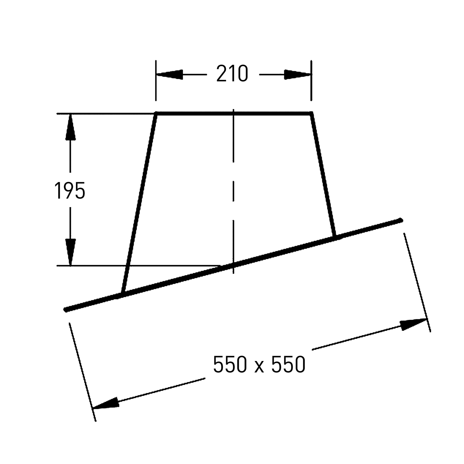 Trimline CC Dachdurchführung 5°-25° 130-200