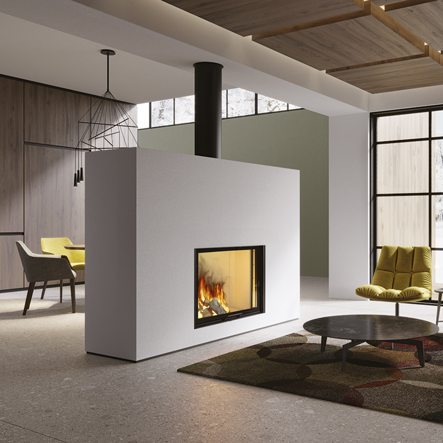 Edilkamin Windo 70 Kamineinsatz Feuerraum Weiß Edilkamin Windo 70 Kamineinsatz Feuerraum Weiß