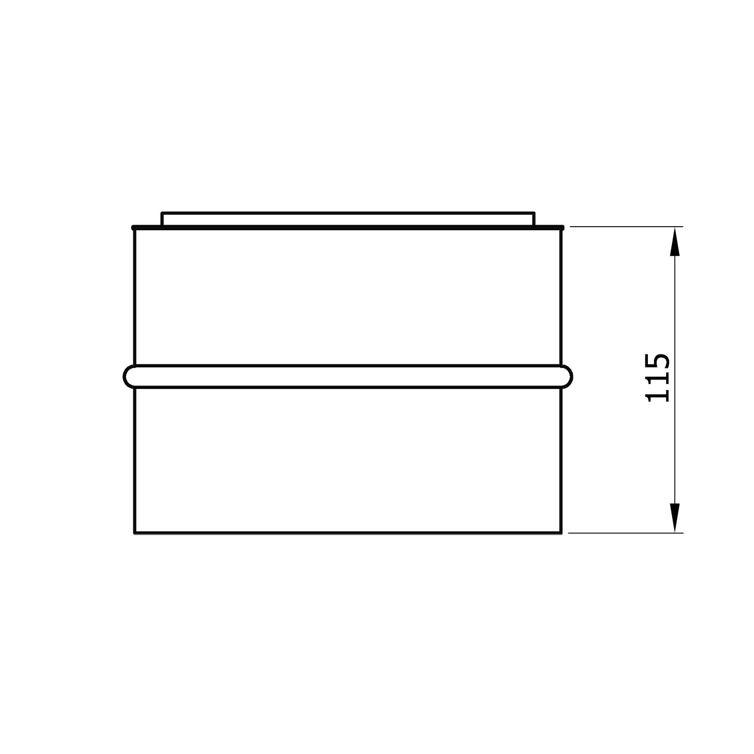 Raik Basic Doppelwandfutter 160mm für Rauchrohr / Ofenrohr