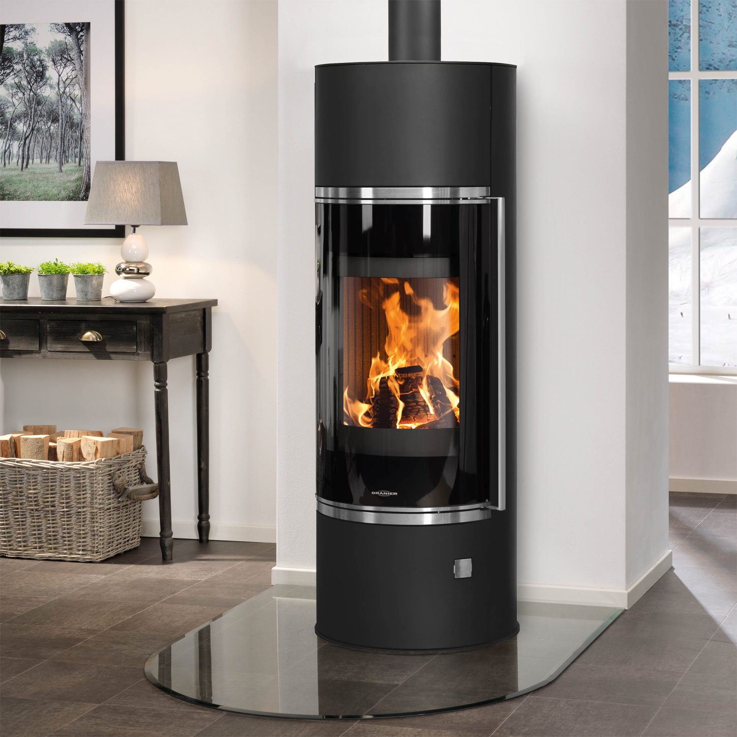 Oranier Arena Aqua 2.0 wasserführender Kaminofen Stahl Schwarz Oranier Arena Aqua 2.0 wasserführender Kaminofen Stahl Schwarz