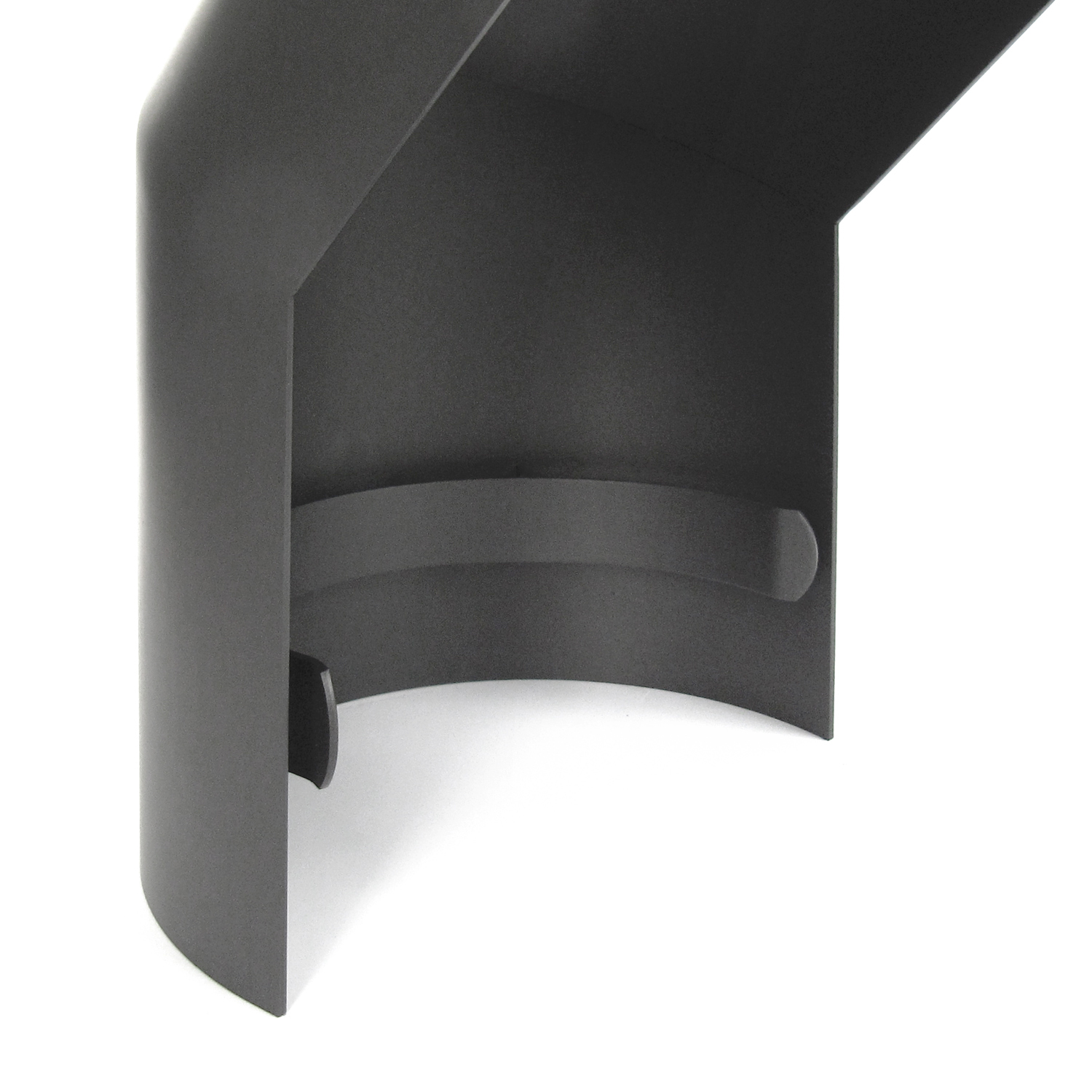 Raik Basic Thermoschild 120mm gussgrau für 3teiligen Bogen 90° für Rauchrohr / Ofenrohr