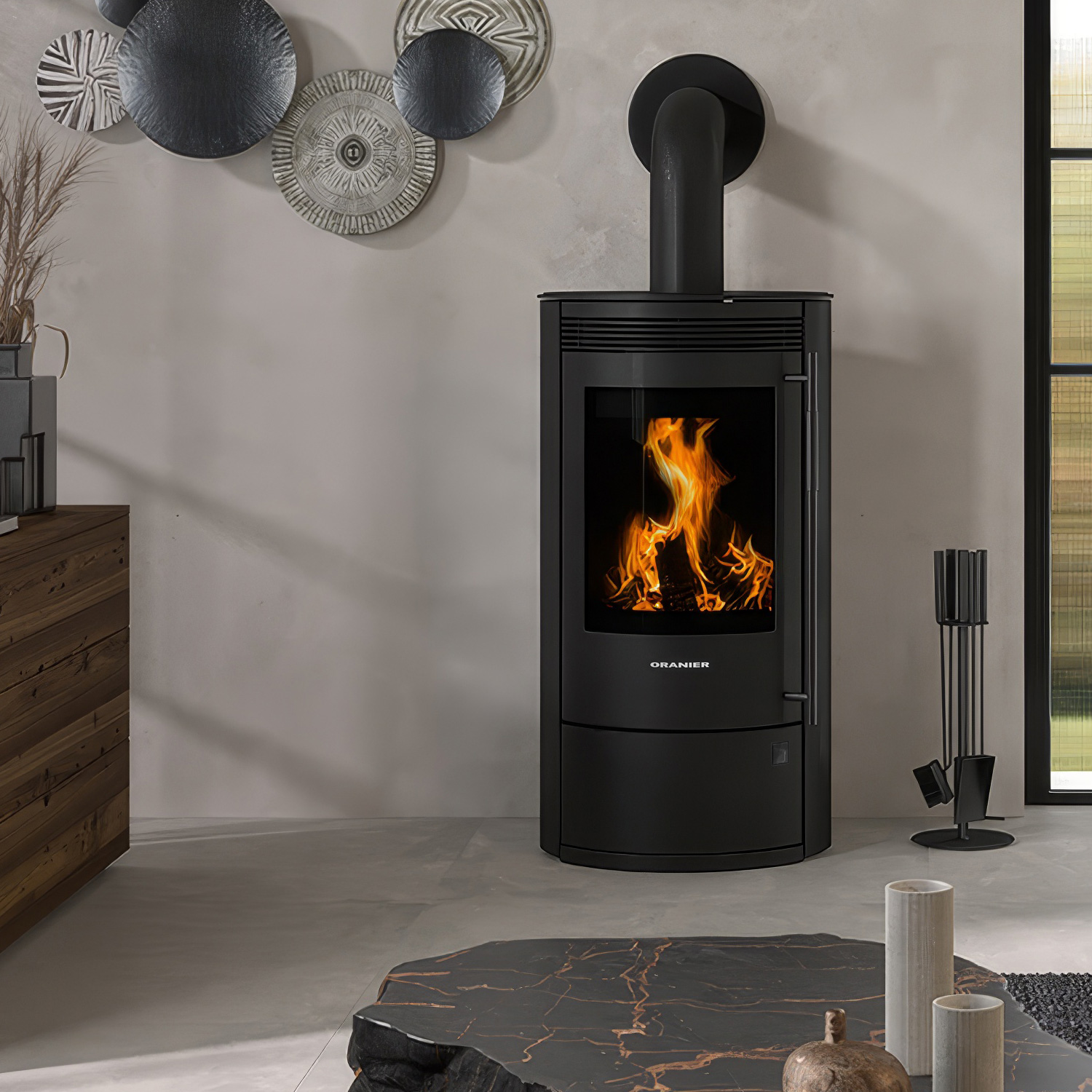 Oranier+ Arktis 7 2.0 Kaminofen pureBLACK Sonderedition