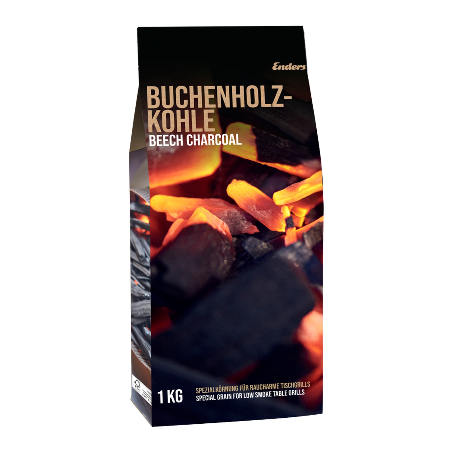 Enders Aurora Holzkohle Buche 1kg Enders Aurora Holzkohle Buche 1kg