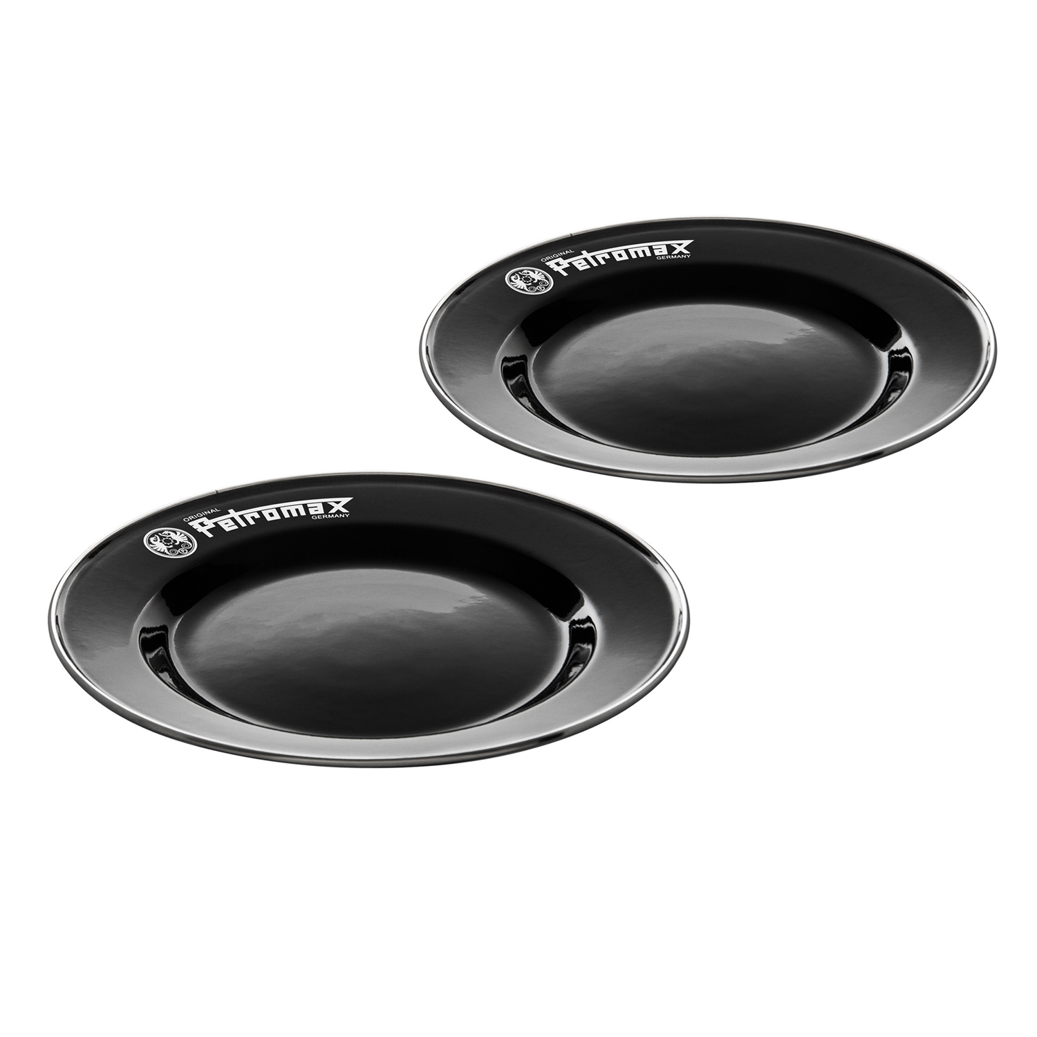 Petromax Emaille-Teller Schwarz 2er-Set Ø 22 cm Petromax Emaille-Teller Schwarz 2er-Set Ø 22 cm