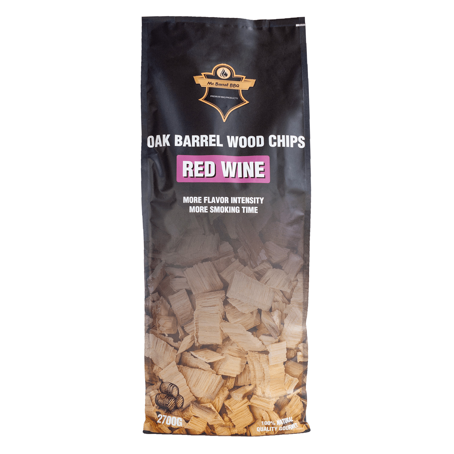 Mr. Barrel BBQ Smoking Chips XL Red Wine, 2,7 kg
