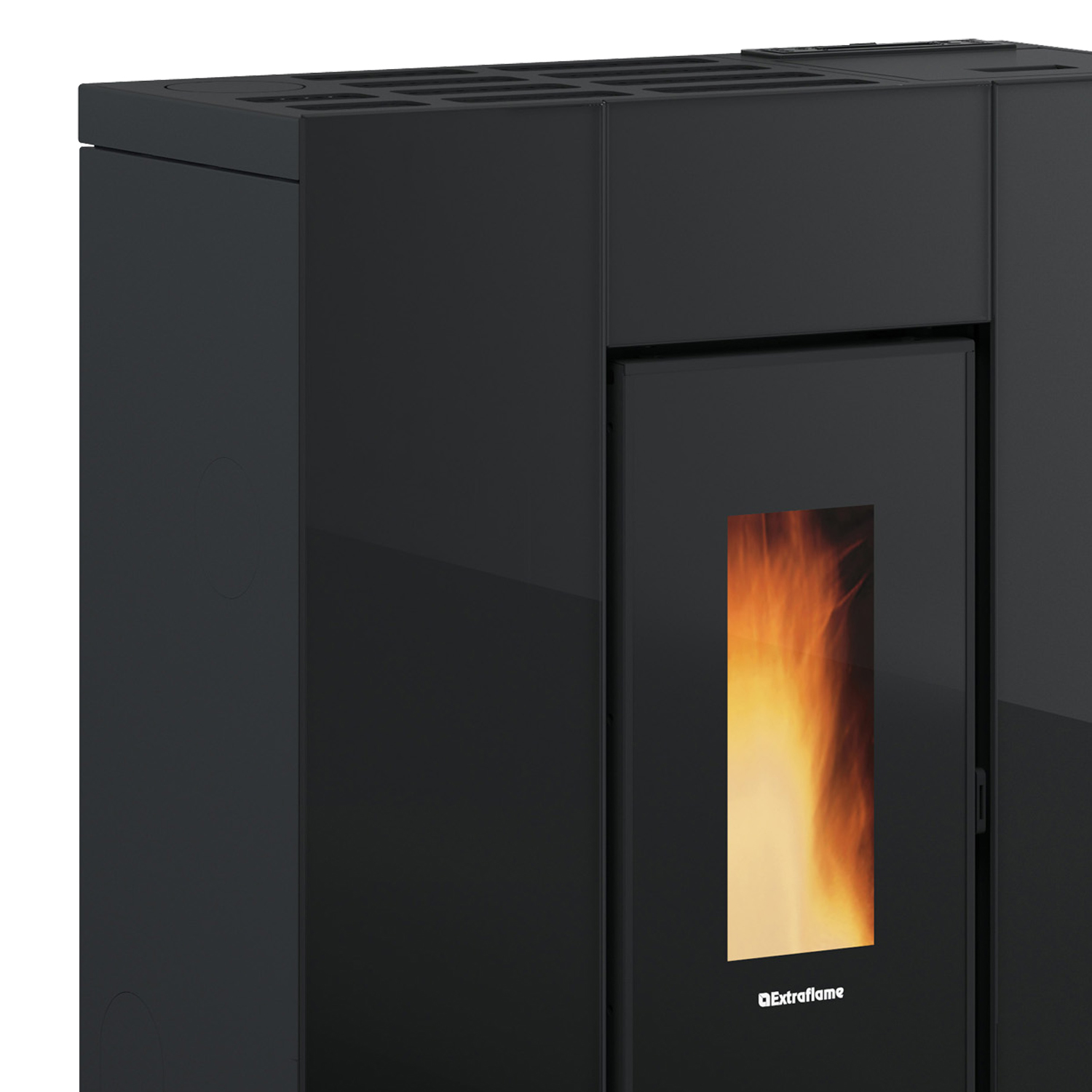 Extraflame Marilena Plus AD Pelletofen Crystal Schwarz-Anthrazit