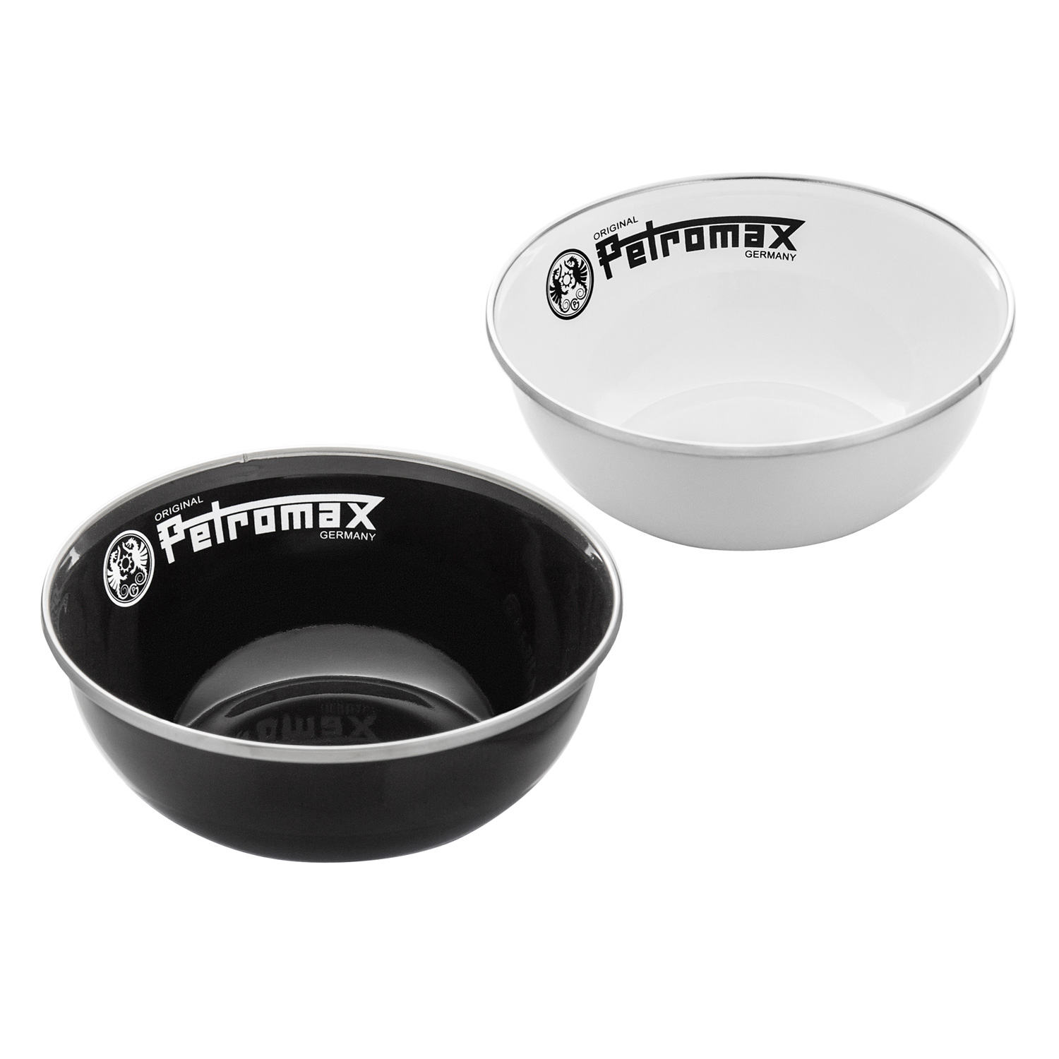 Petromax Emaille-Schalen Weiß 2er-Set 500 ml Petromax Emaille-Schalen Weiß 2er-Set 500 ml