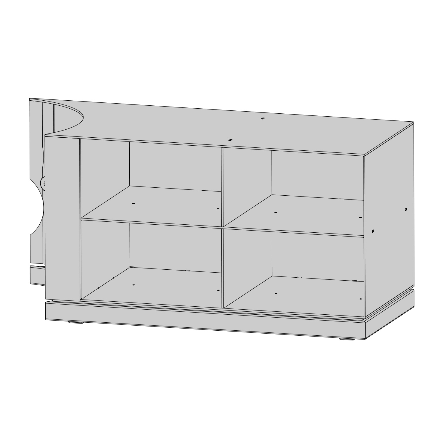 Austroflamm Lux Beistellbox rechts 68 cm