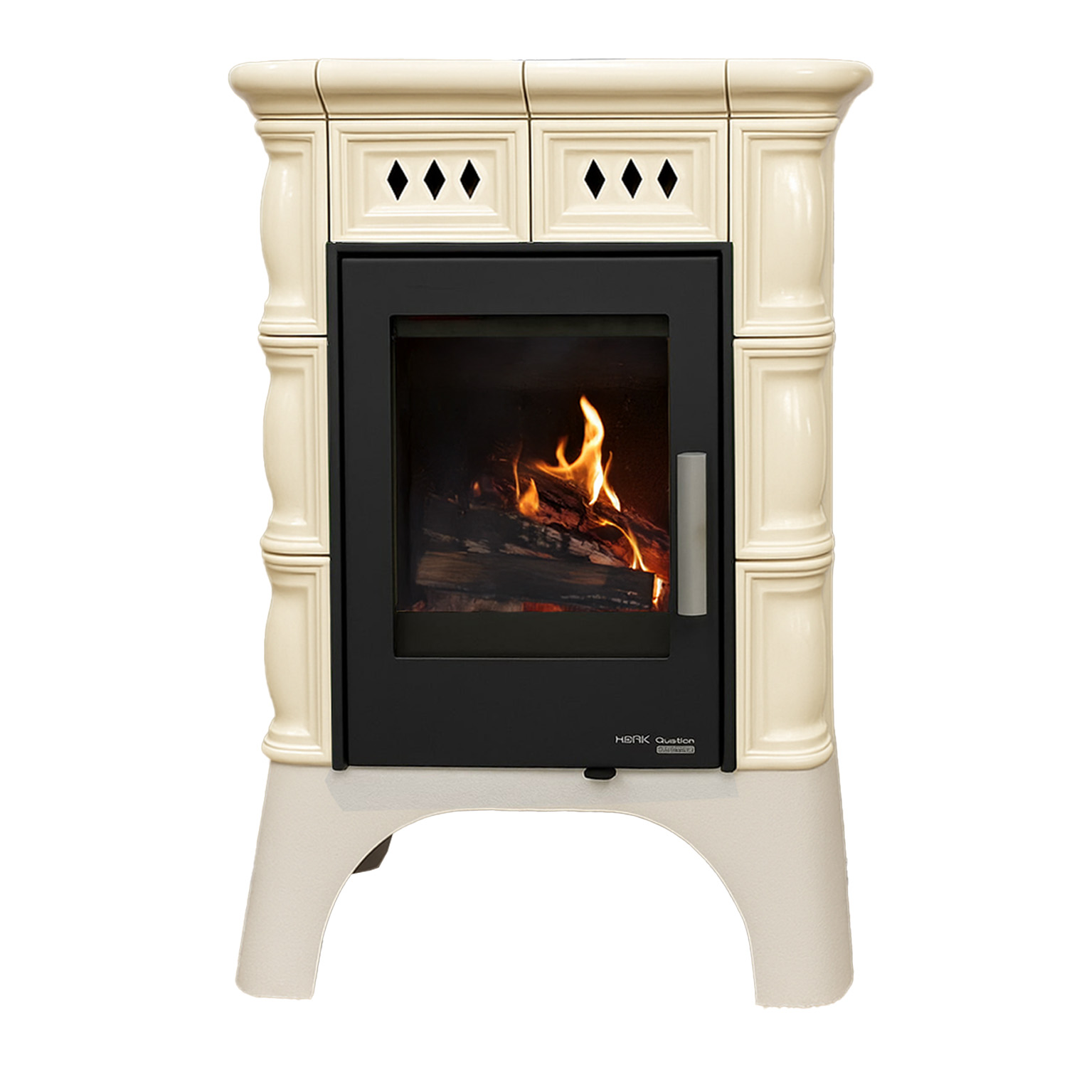 Haas+Sohn TREVISO III 246.37 Kaminofen perl-schwarz/elfenbein
