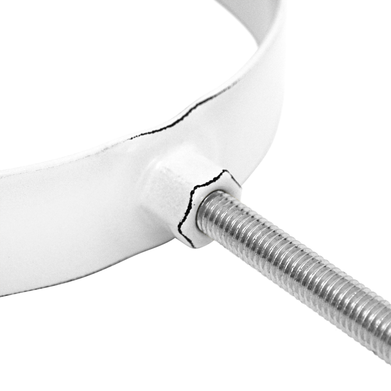 Raik Rauchrohr / Ofenrohr Emaille 150mm - Rohrschelle Weiß Raik Rauchrohr / Ofenrohr Emaille 150mm - Rohrschelle Weiß