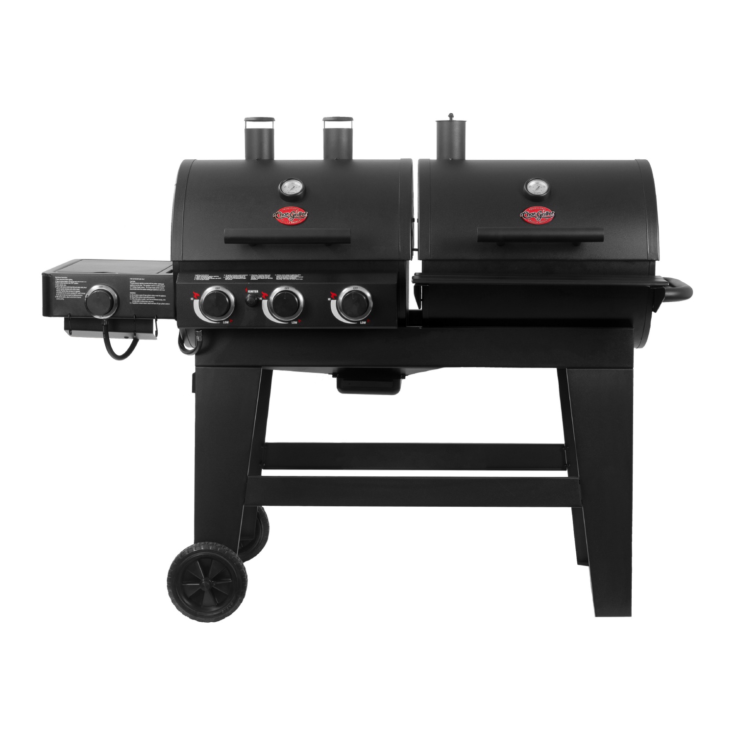 Char-Griller Double Play Gas- & Holzkohle-Grill (ohne Druckminderer)