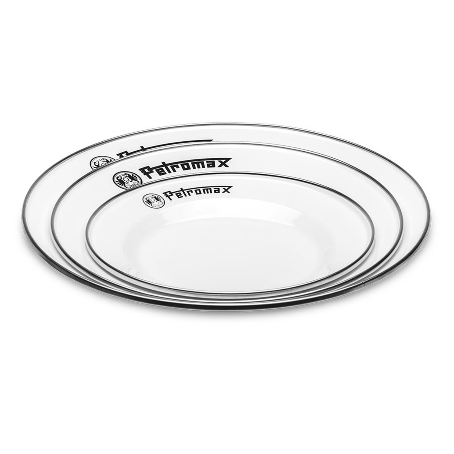 Petromax Emaille-Teller Weiß 2er-Set Ø 22 cm Petromax Emaille-Teller Weiß 2er-Set Ø 22 cm