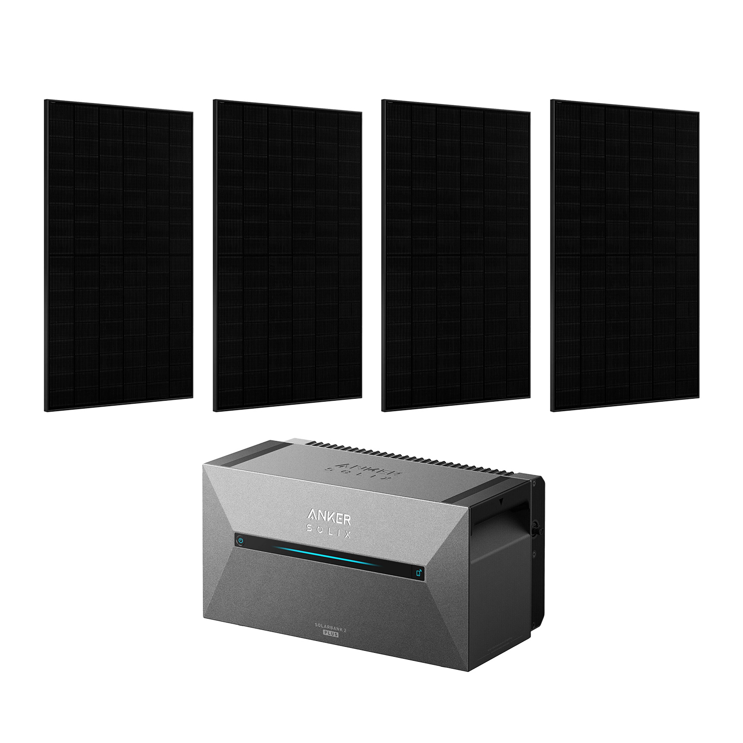 Balkonkraftwerk 1720W mit Anker Solix 2 Pro Speicher Balkonkraftwerk 1720W mit Anker Solix 2 Pro Speicher