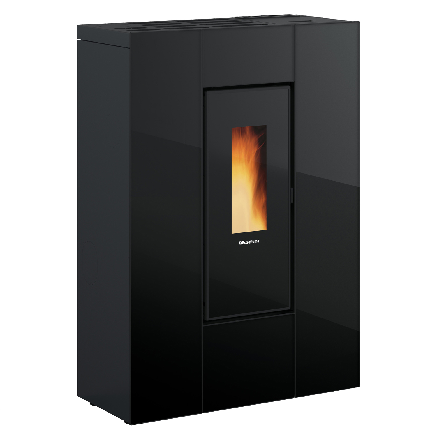 Extraflame Marilena Plus AD Pelletofen Crystal Schwarz-Anthrazit