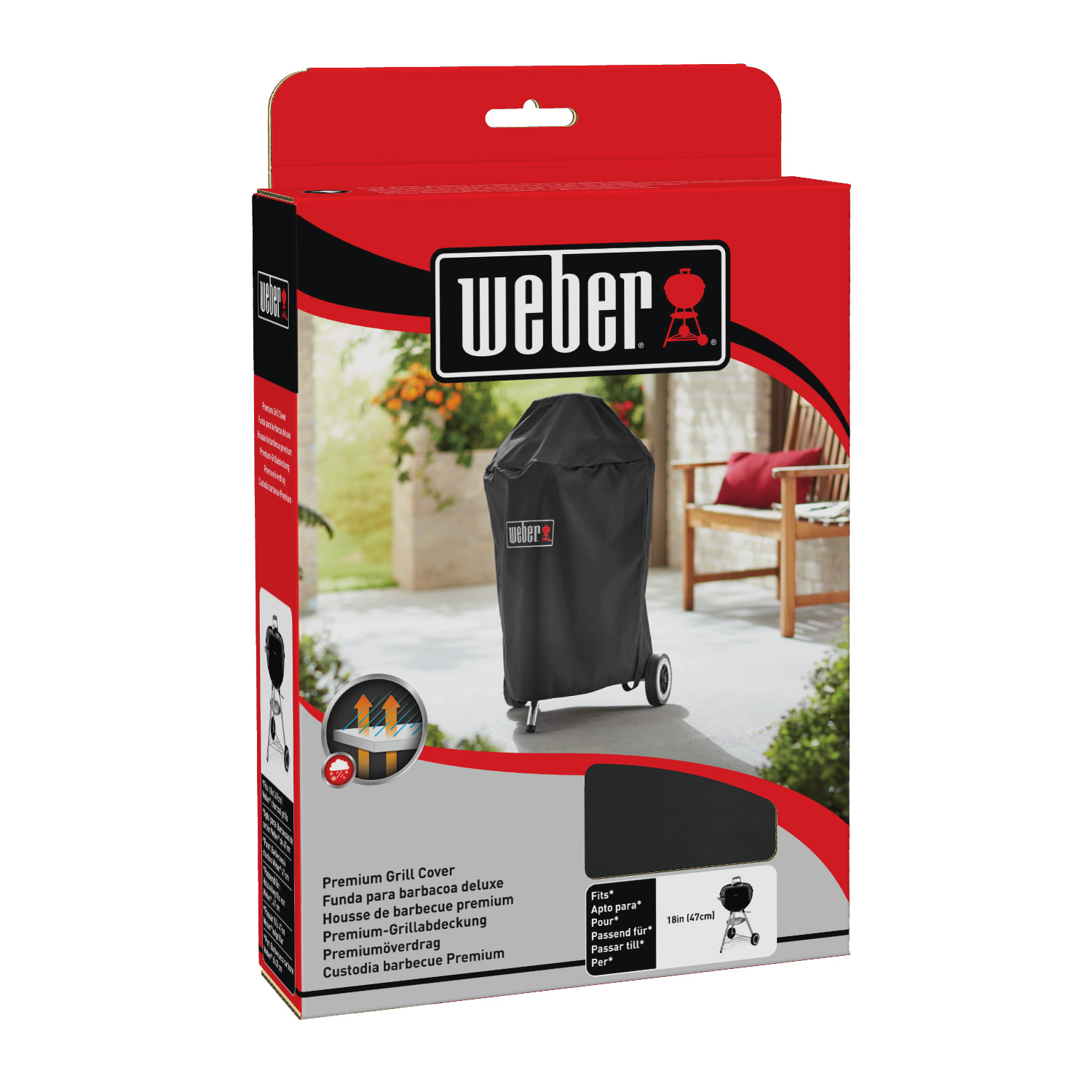 Weber Premium-Abdeckhaube für Holzkohlegrills 47 cm
