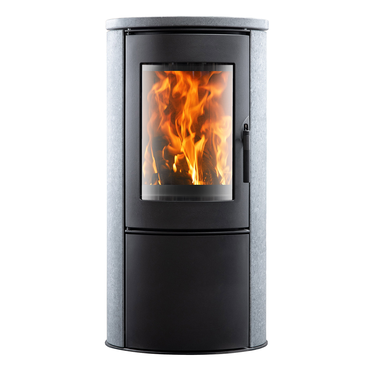 Novaline Zara Kaminofen Stahl Schwarz / Speckstein-Optik Novaline Zara Kaminofen Stahl Schwarz / Speckstein-Optik
