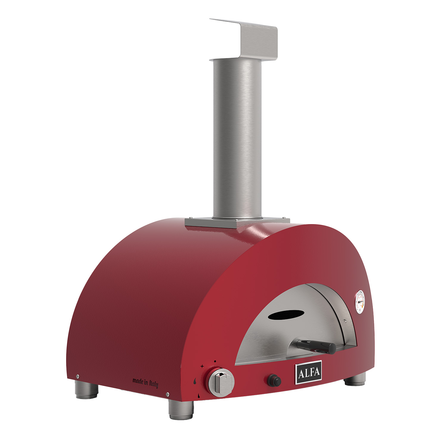 Alfa Pizzaofen Moderno 1 Pizze Gas Antik Rot