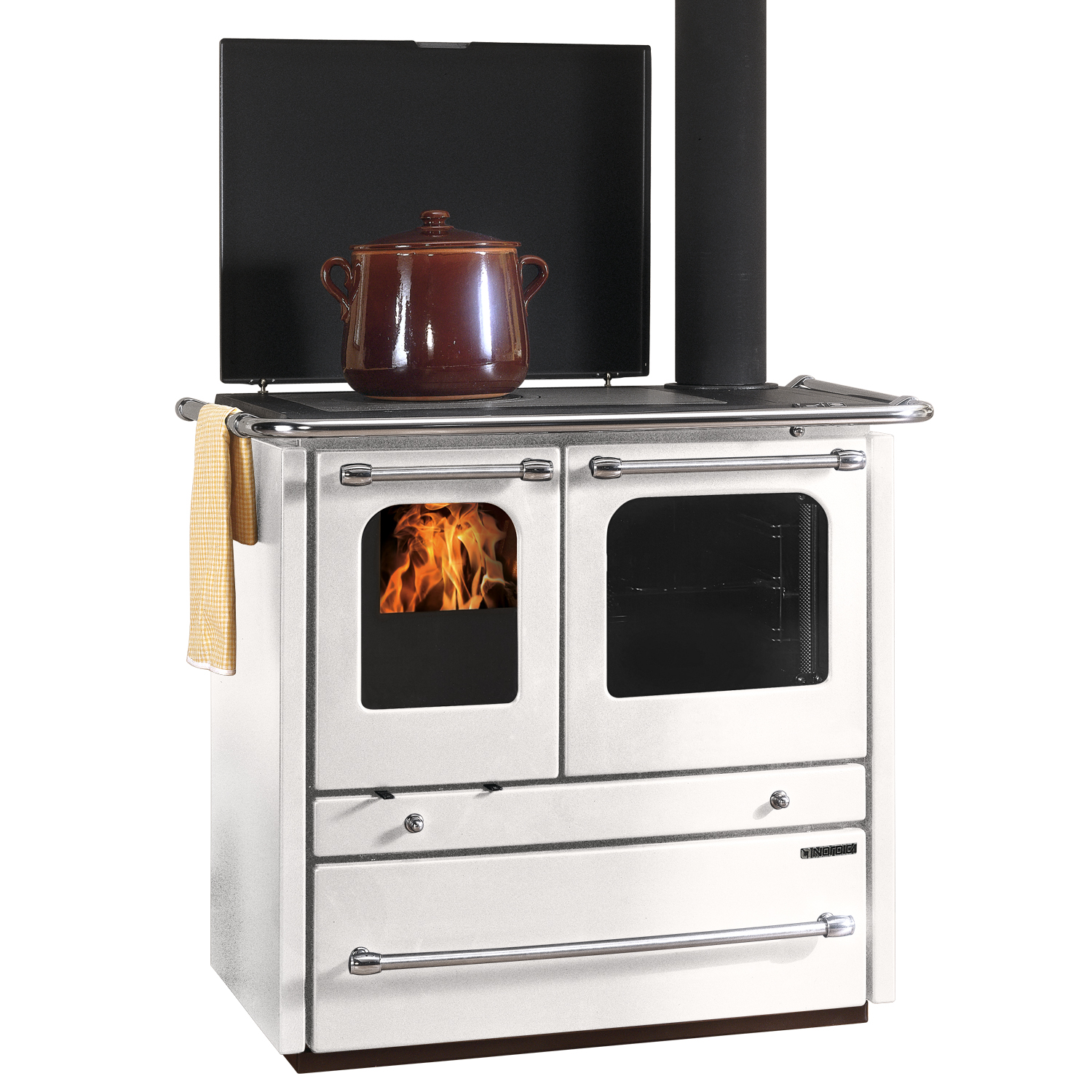 Küchenofen wasserführend La Nordica Termosovrana Weiss Küchenofen wasserführend La Nordica Termosovrana Weiss