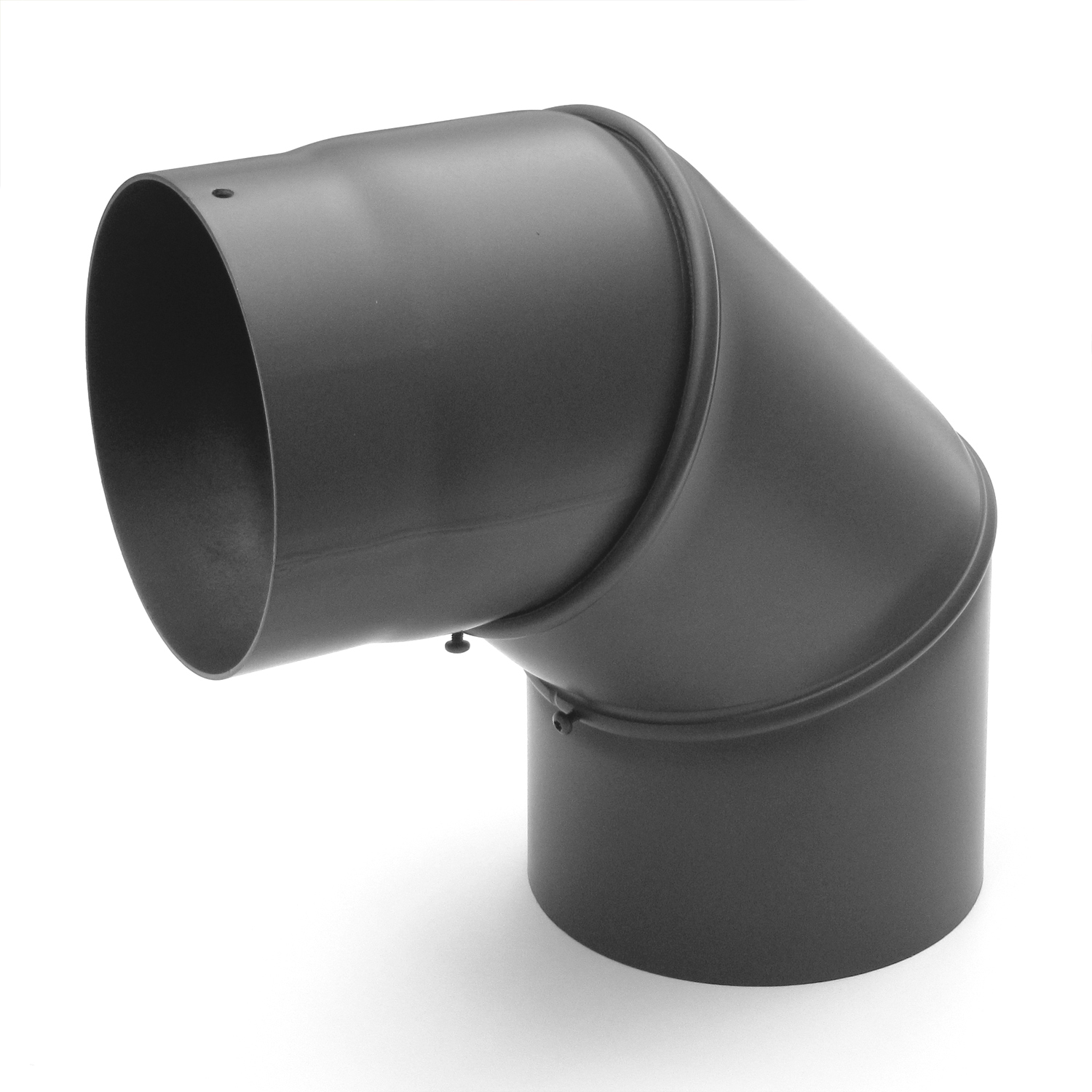 Raik Basic Rauchrohrbogen 130mm gussgrau 0–90° ohne Tür für Rauchrohr / Ofenrohr