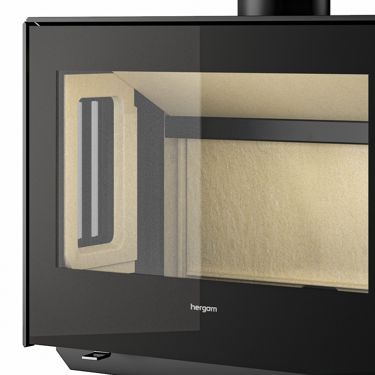 Hergom Glance LVP Kaminofen Gusseisen Schwarz Hergom Glance LVP Kaminofen Gusseisen Schwarz