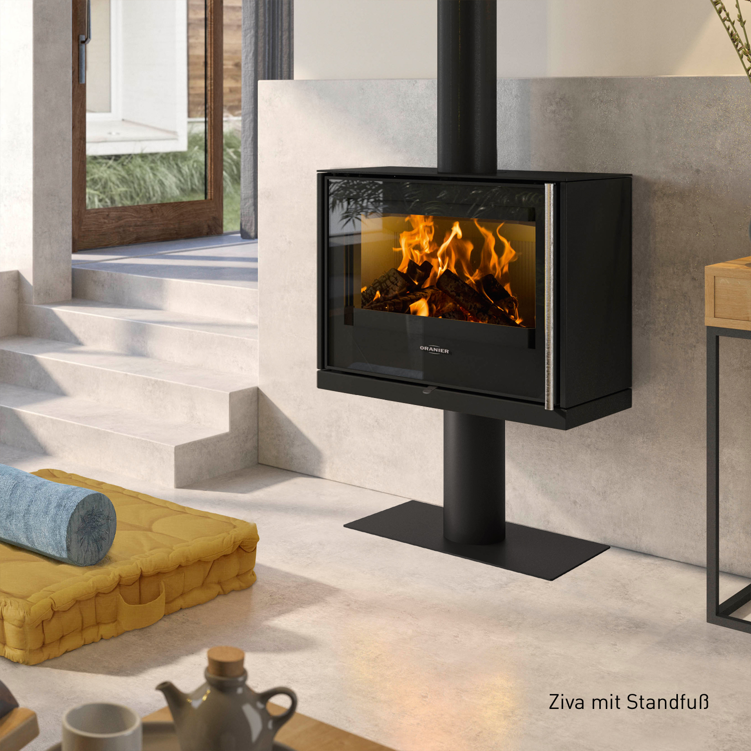 Oranier Ziva Kaminofen Stahl Schwarz Oranier Ziva Kaminofen Stahl Schwarz
