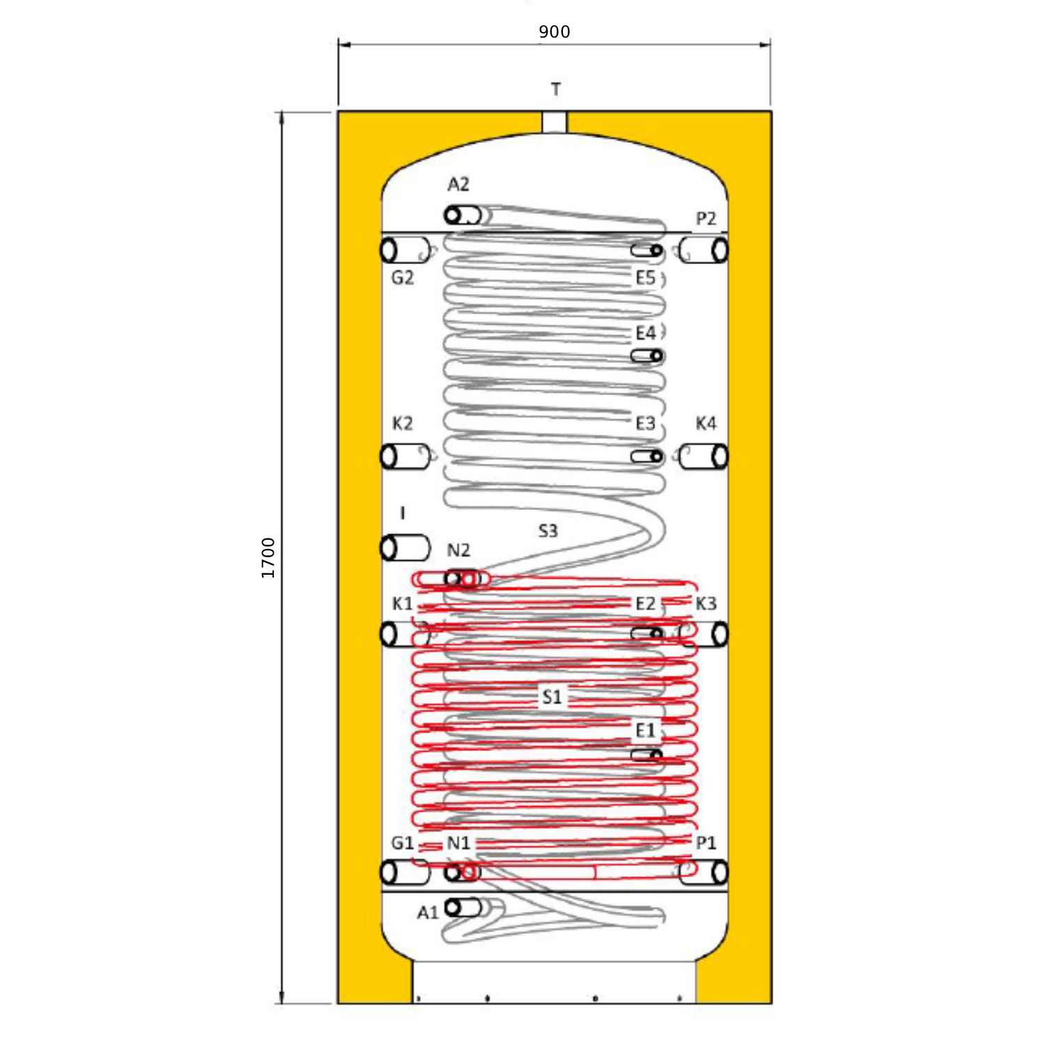 Laddotank COMBI PLUS B Hygienespeicher 600 L