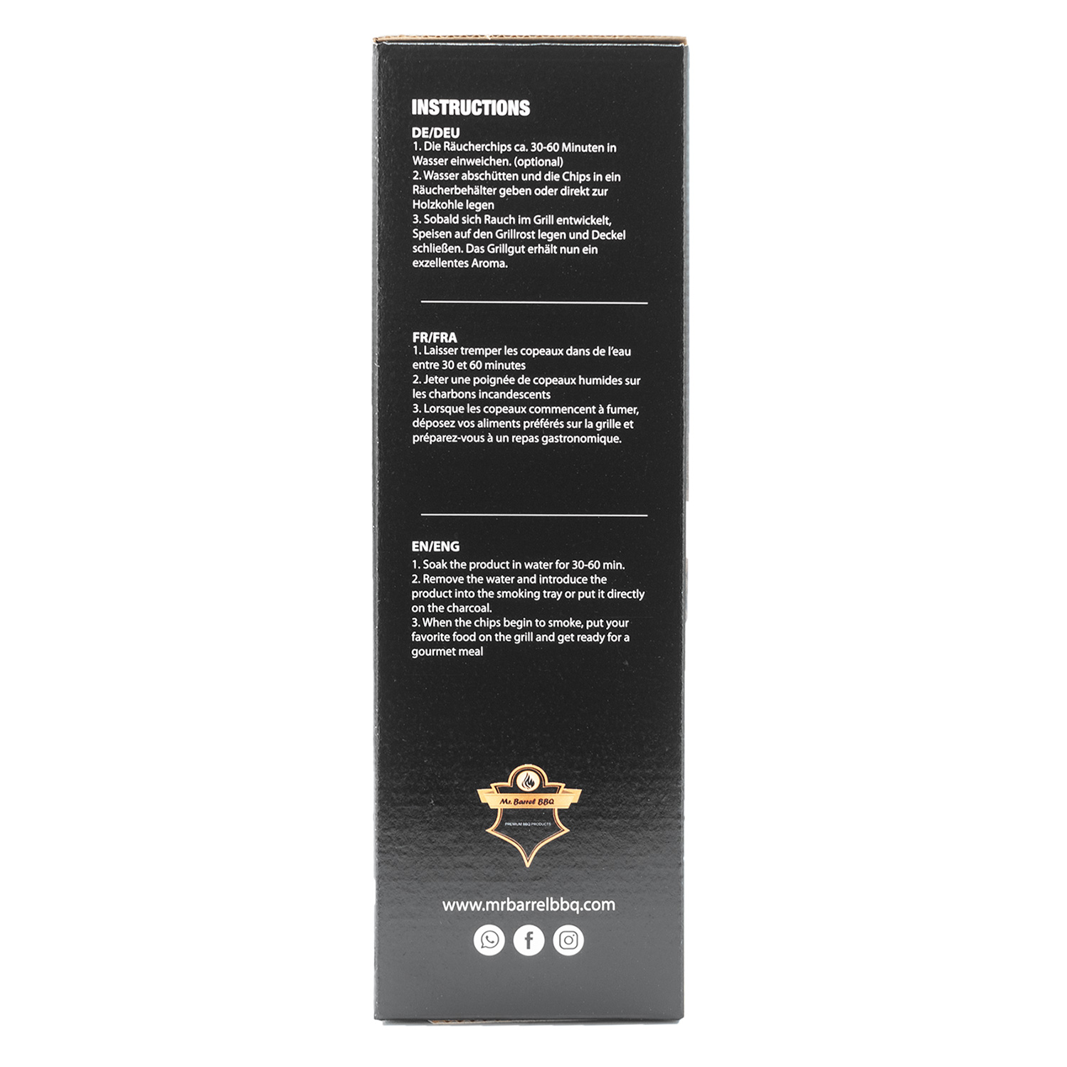 Mr. Barrel BBQ Smoking Chips L Cognac, 900 g