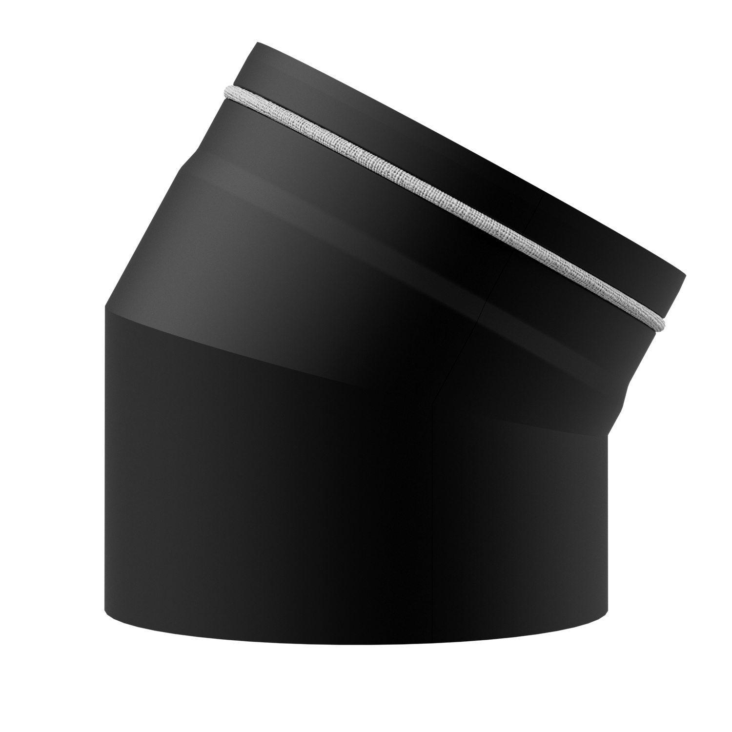 Raik Lifestyle DUO Rauchrohrbogen 180mm schwarz 30° für Rauchrohr / Ofenrohr