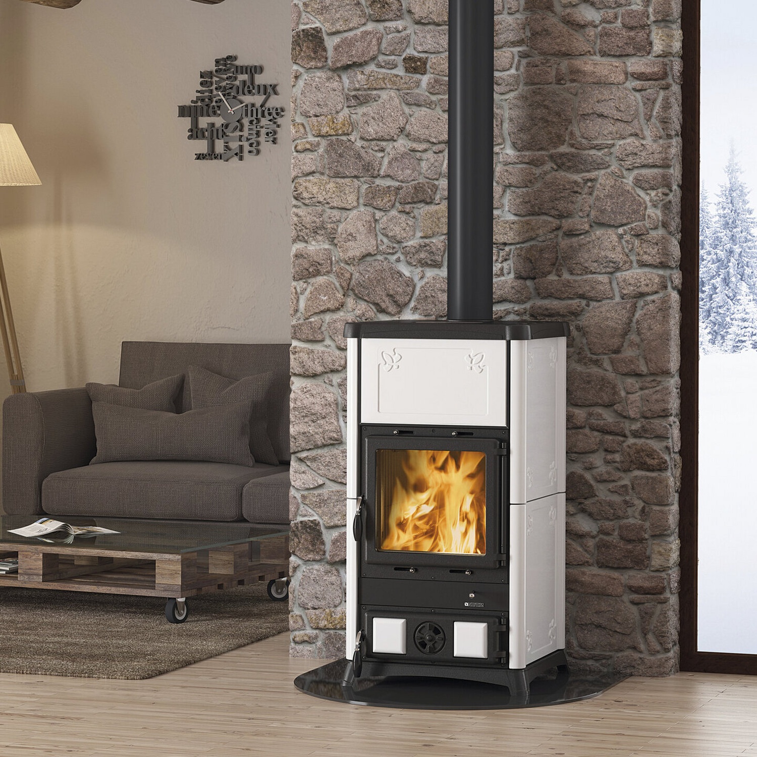 La Nordica FEDORA.16 - Weiß Kaminofen