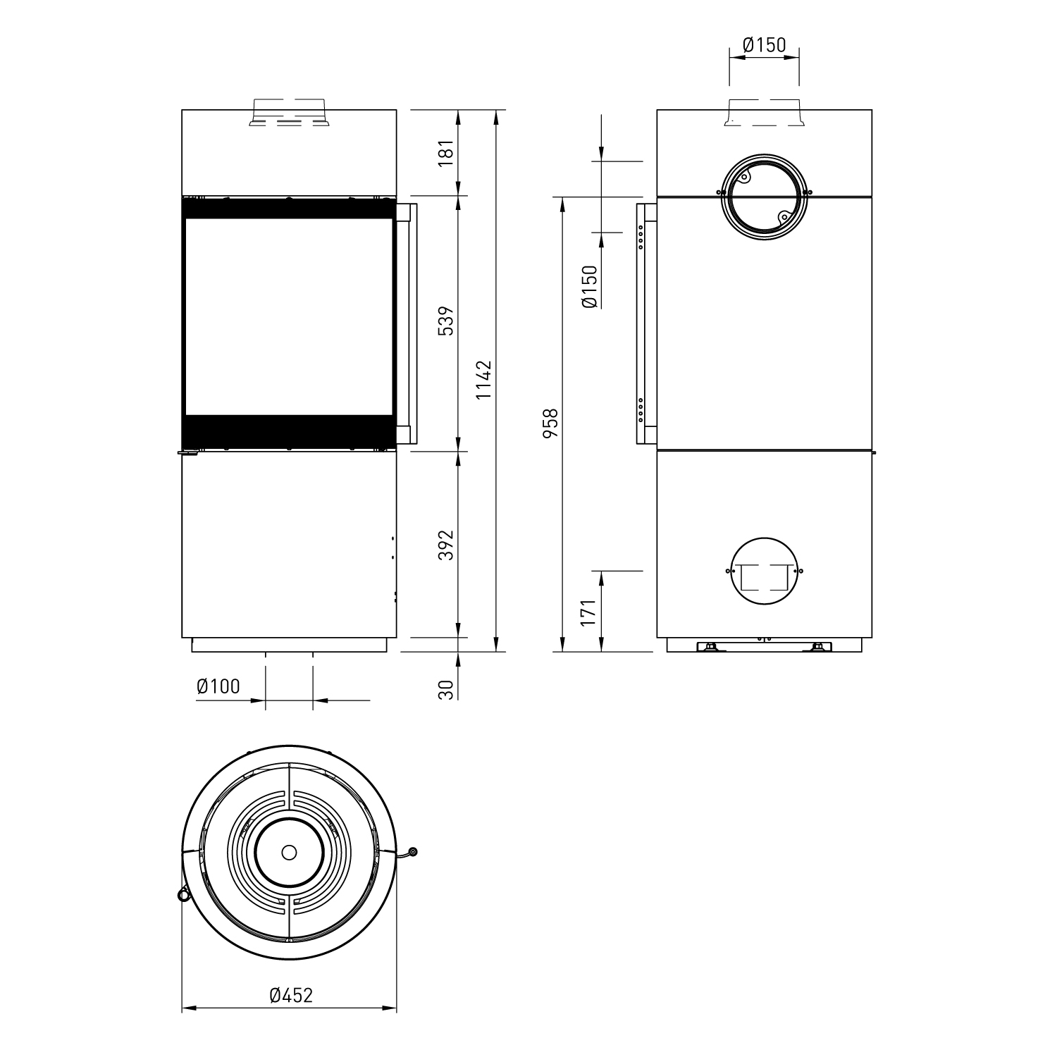 Spartherm Passo XS Kaminofen Titan