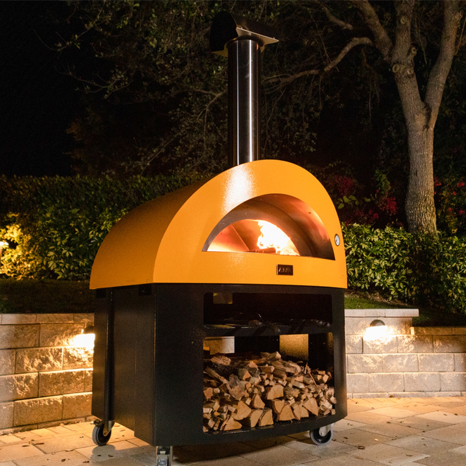 Alfa Moderno 5 Pizze Gas-Pizzaofen gelb