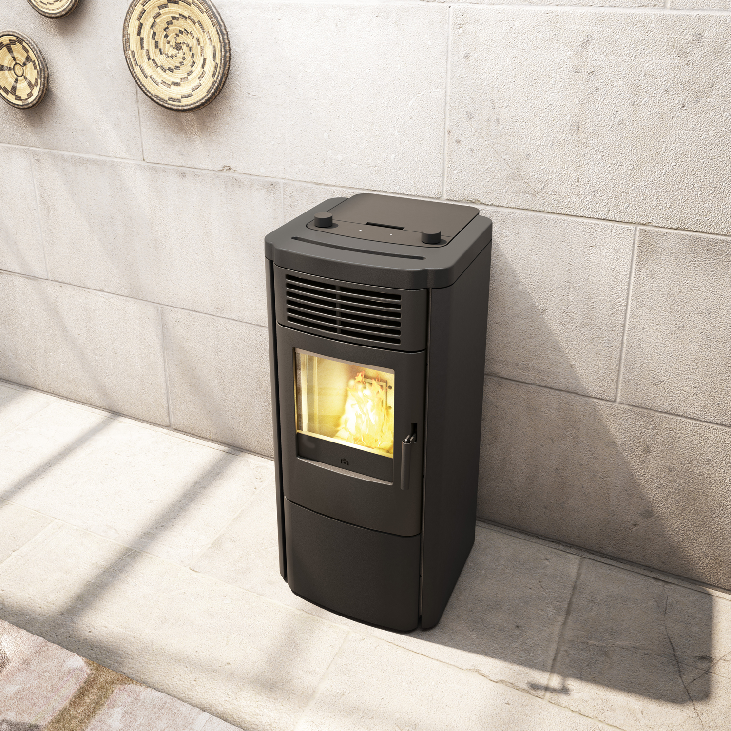 Edilkamin Klik Pelletofen Anthrazit Edilkamin Klik Pelletofen Anthrazit