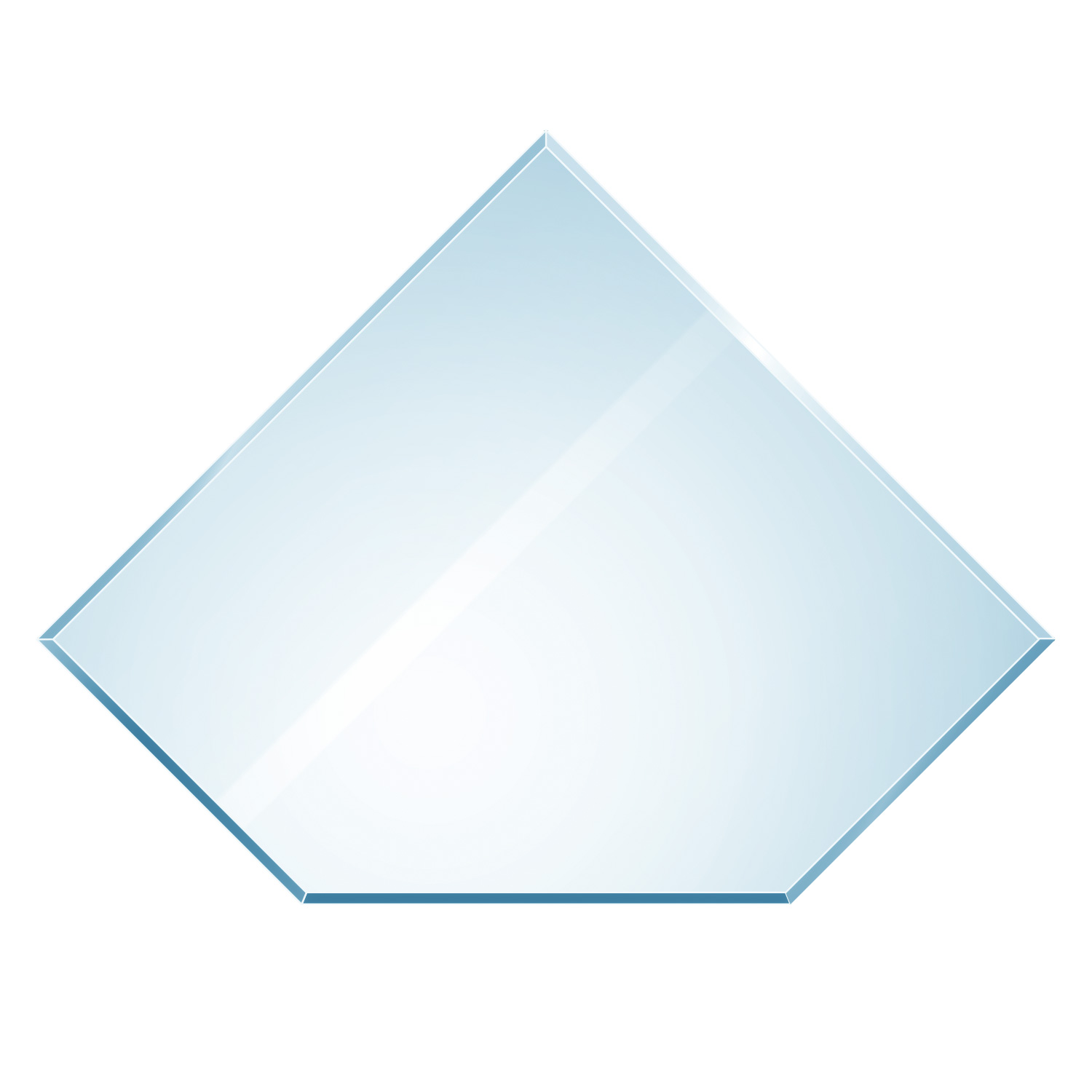 Raik Kamin Glasplatte Diamant inkl. Facette Raik Kamin Glasplatte Diamant inkl. Facette