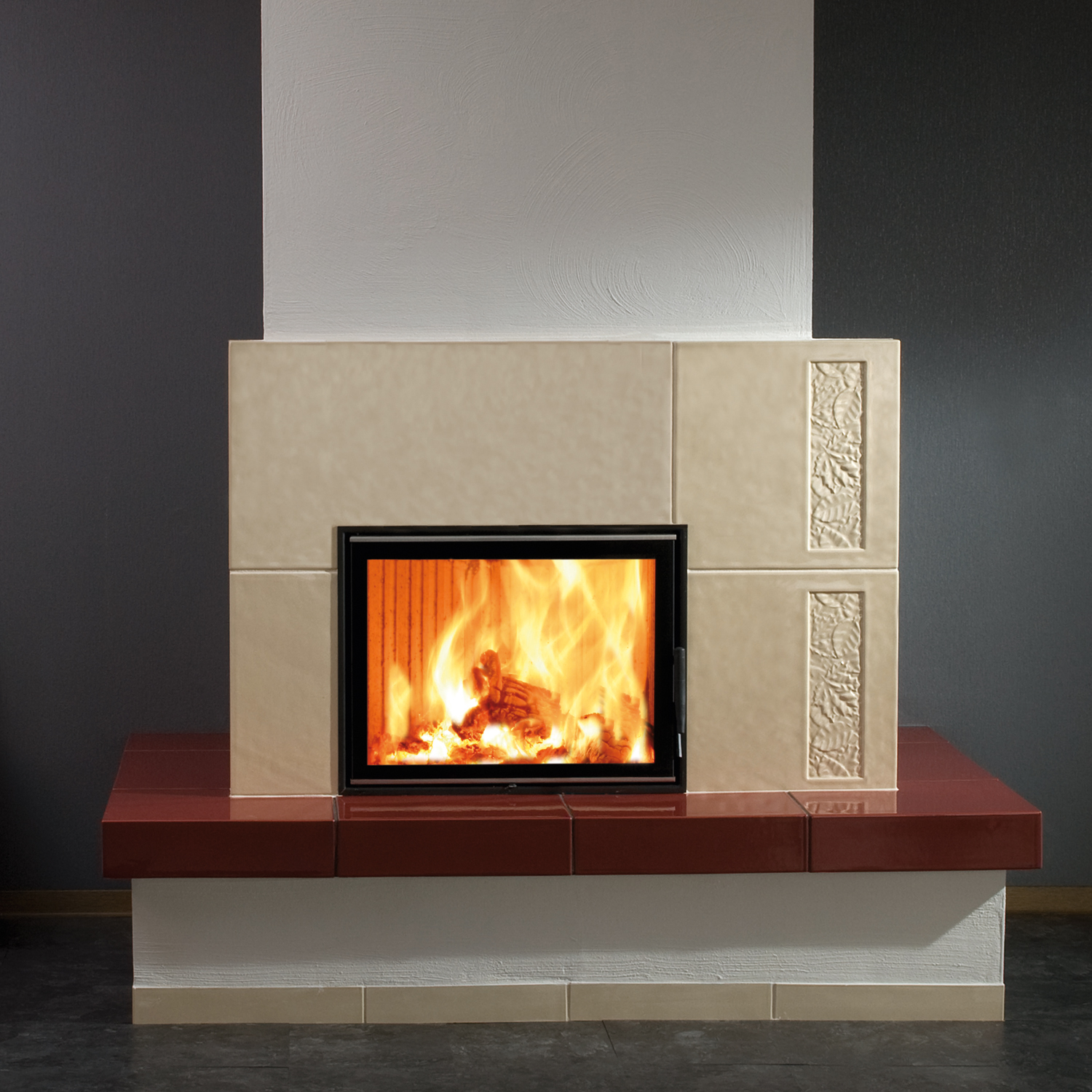 Spartherm Varia 1V H2O 8 kW wasserführender Kamineinsatz links Spartherm Varia 1V H2O 8 kW wasserführender Kamineinsatz links