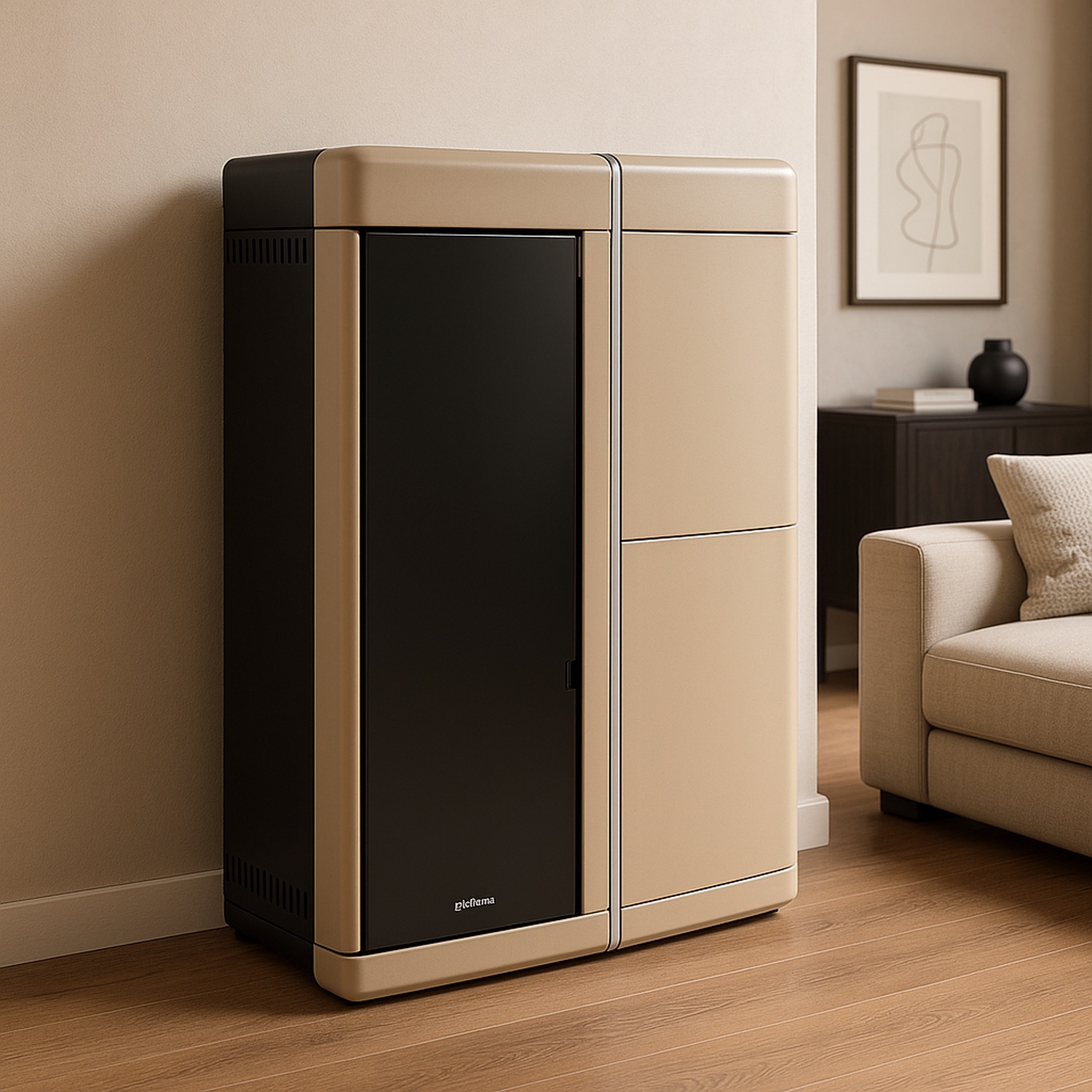 Extraflame EVELYNE IDRO 2.0 - Taupe wassergeführter Pelletofen EVOLUTION LINE