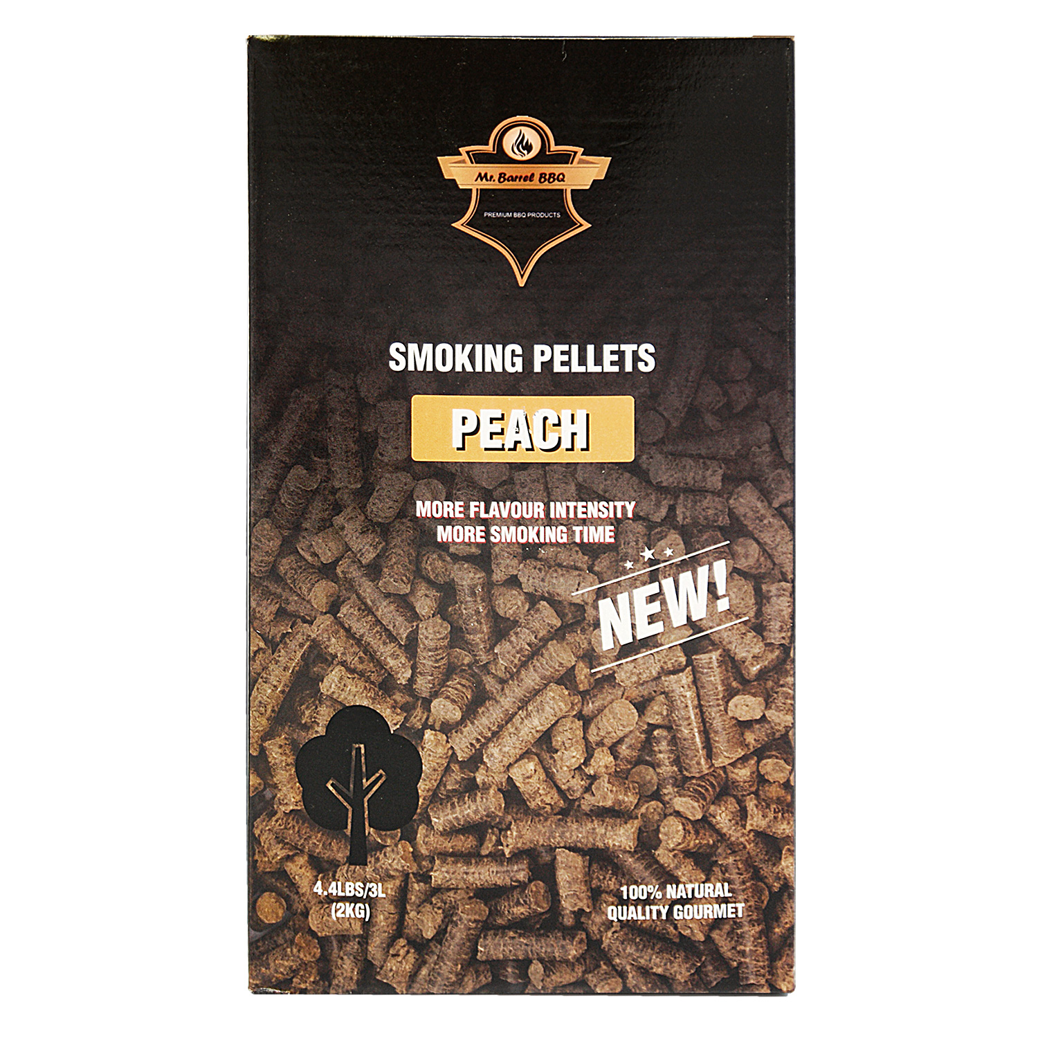 Mr. Barrel BBQ Smoking Pellets L Peach, 2 kg