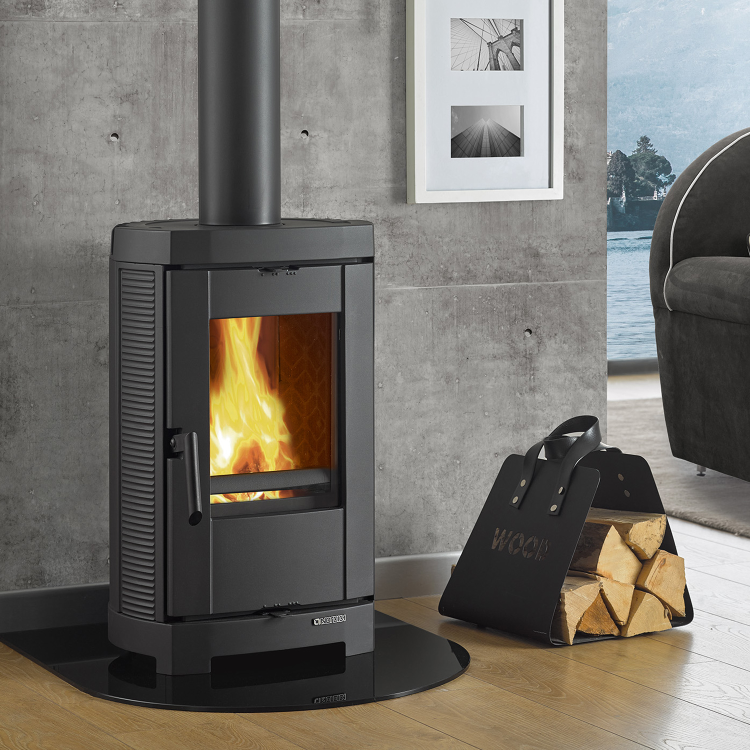 La Nordica Brigitta Kaminofen Schwarz
