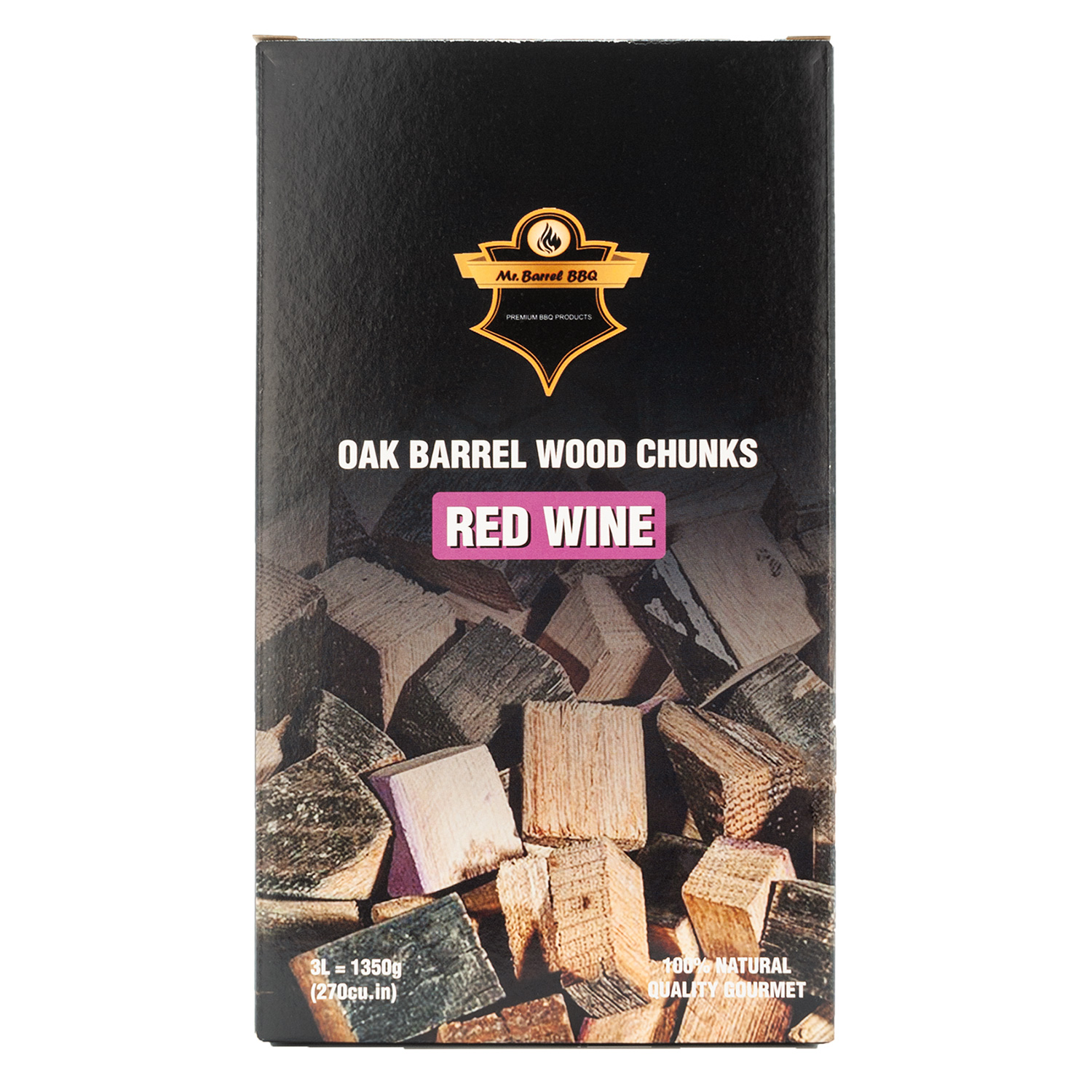 Mr. Barrel BBQ Chunks L Red Wine, 1,35 kg Mr. Barrel BBQ Chunks L Red Wine, 1,35 kg