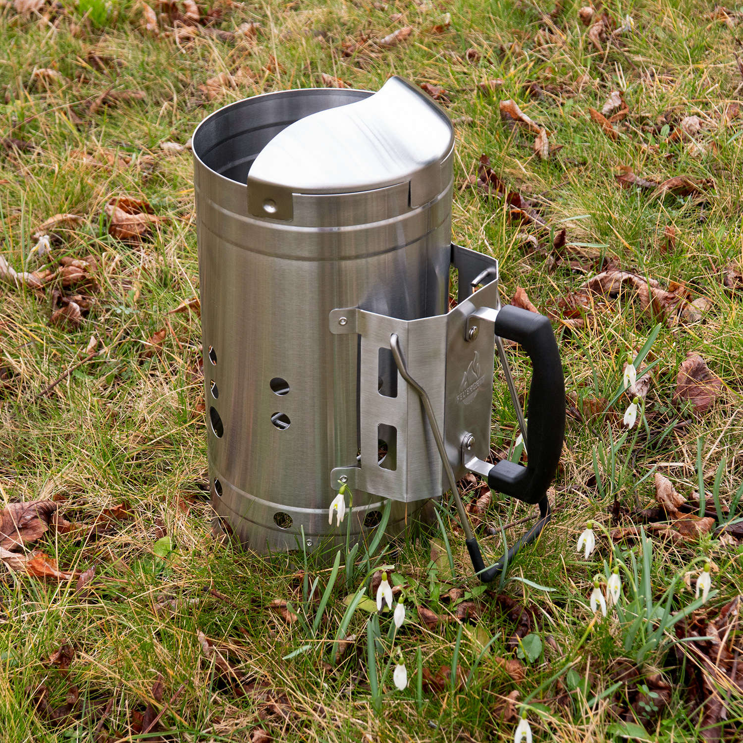 Feuergott Anzündkamin XXL Edelstahl Feuergott Anzündkamin XXL Edelstahl